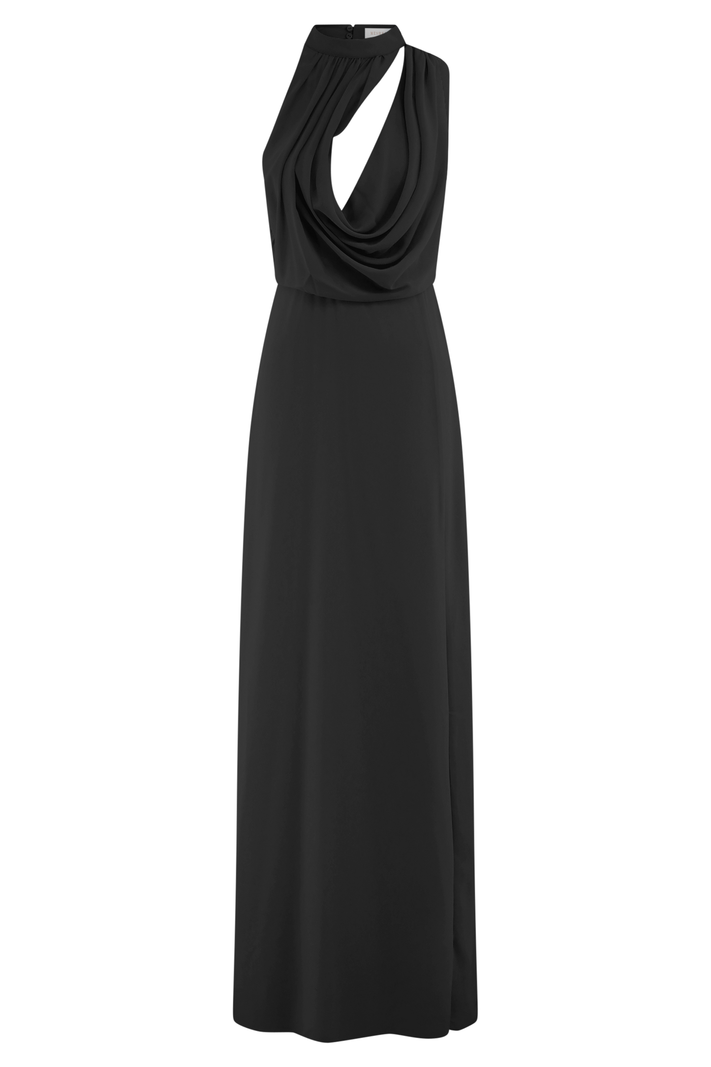 Galia Cowl Neck Maxi Dress - Black