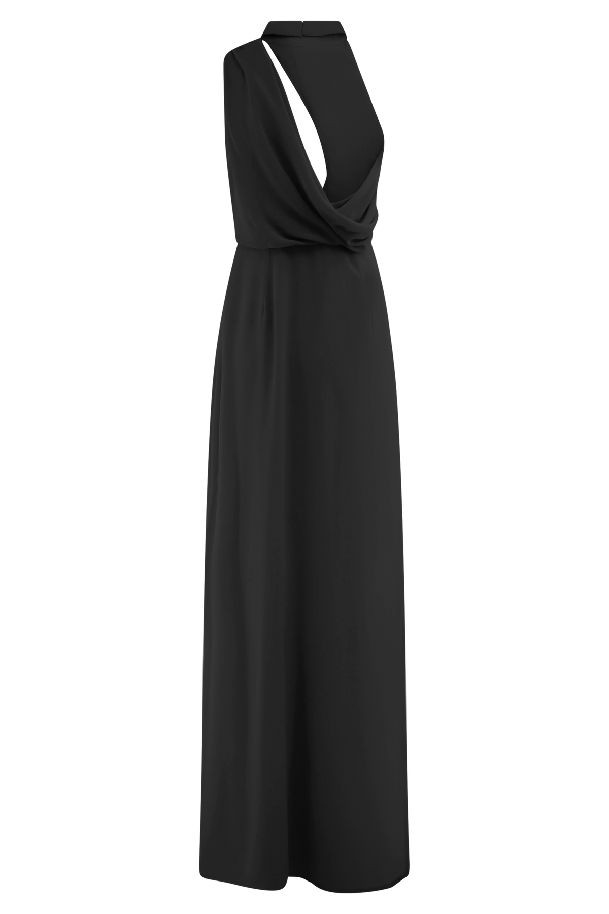 Galia Cowl Neck Maxi Dress - Black