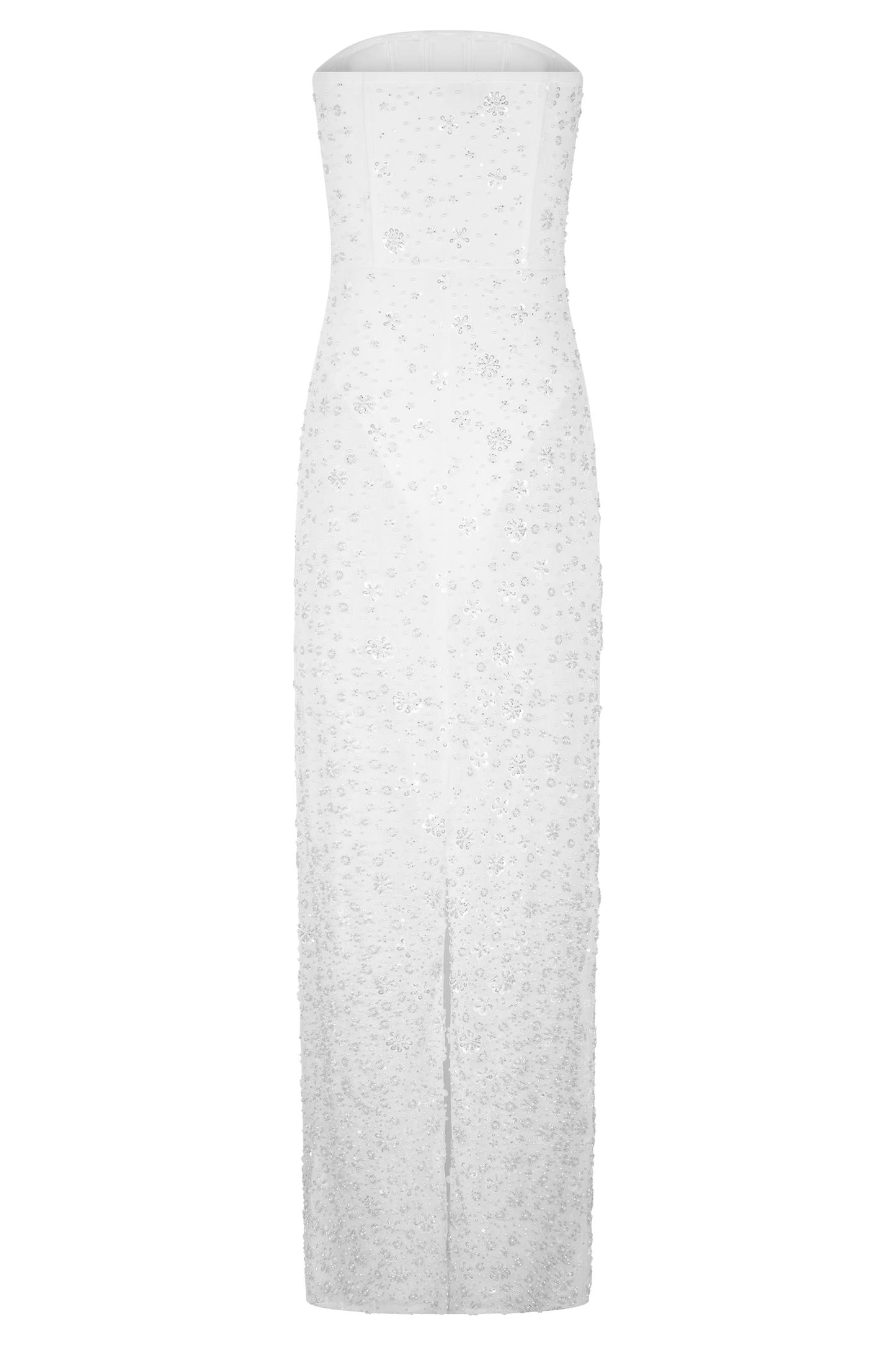 Gemma Strapless Embellished Maxi Dress - Ivory