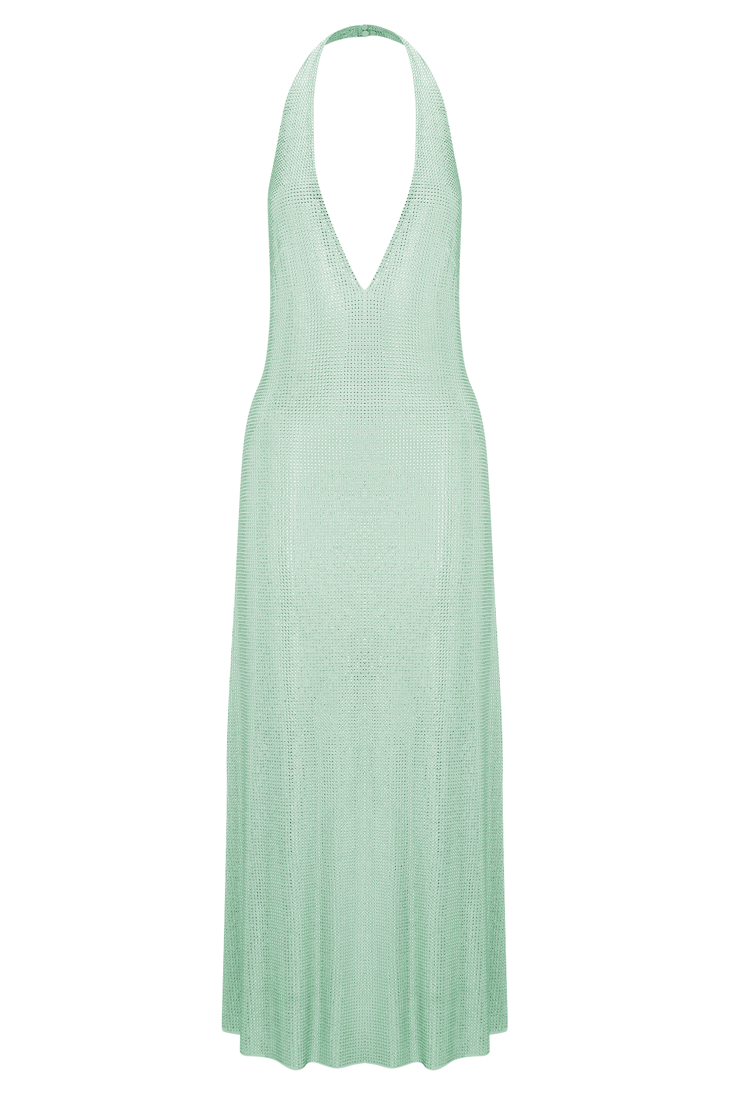 Genie Diamante Halter Midi Dress - Mint #8