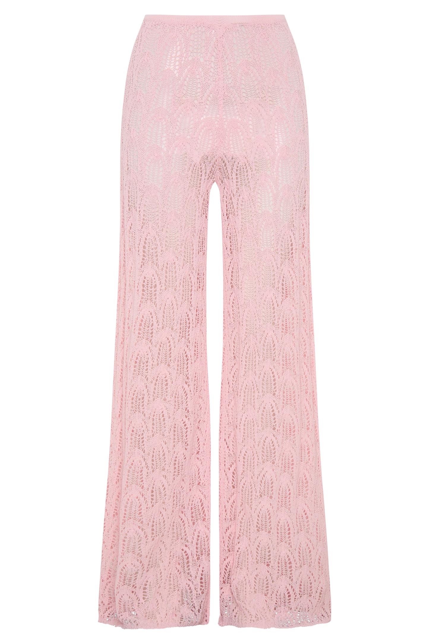 Glinda Crochet Pants - Baby Pink