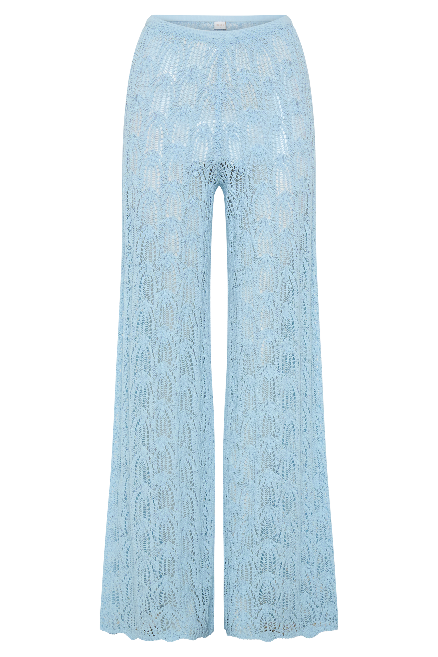 Glinda Crochet Pants - Light Blue