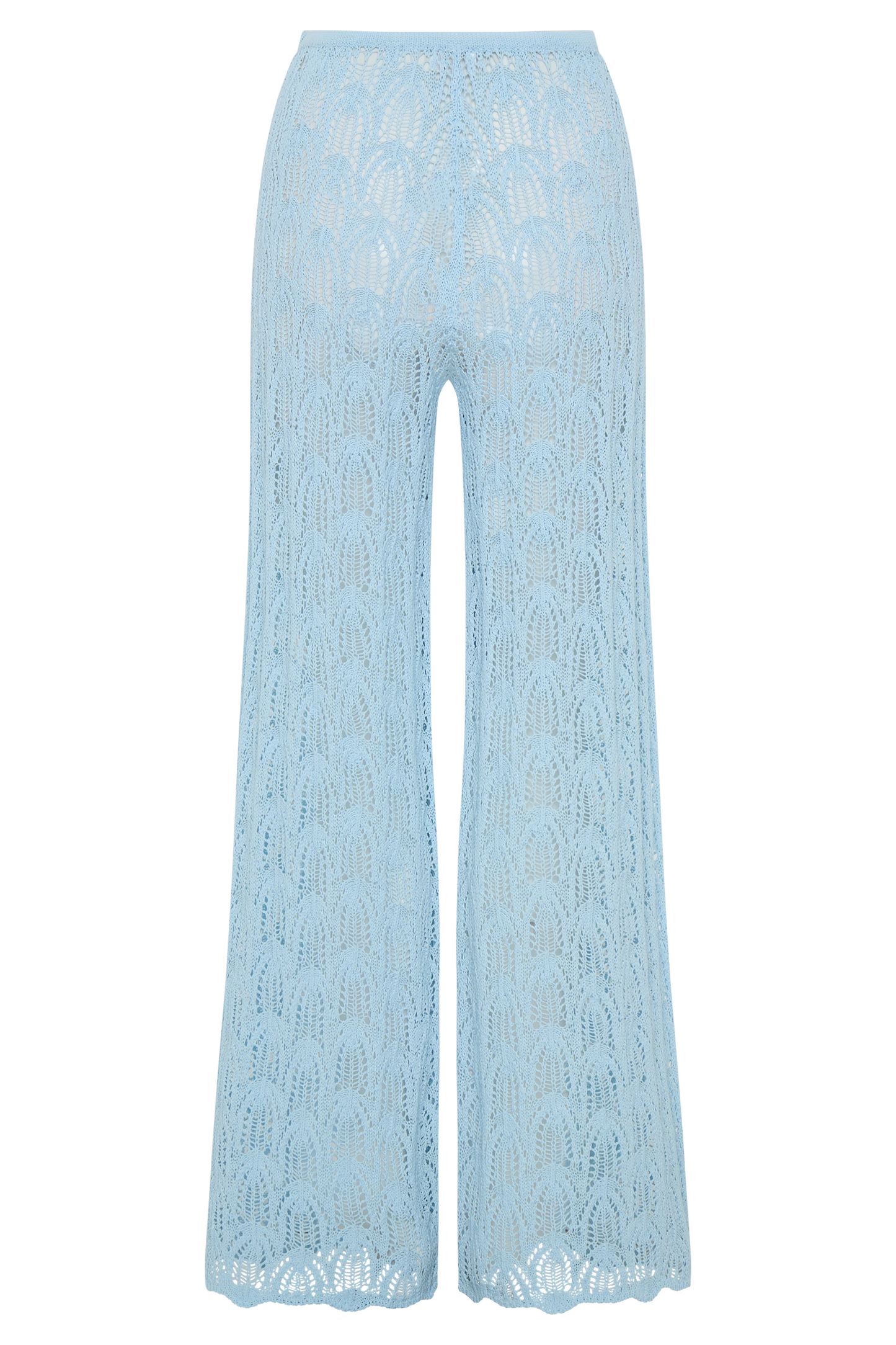 Glinda Crochet Pants - Light Blue