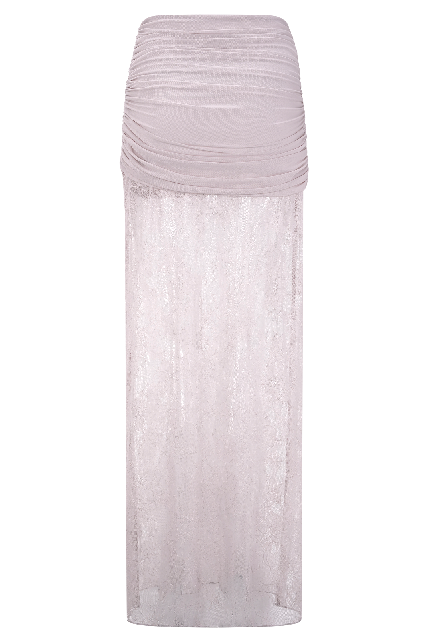 Guinevere Lace And Mesh Maxi Skirt - Lilac #7