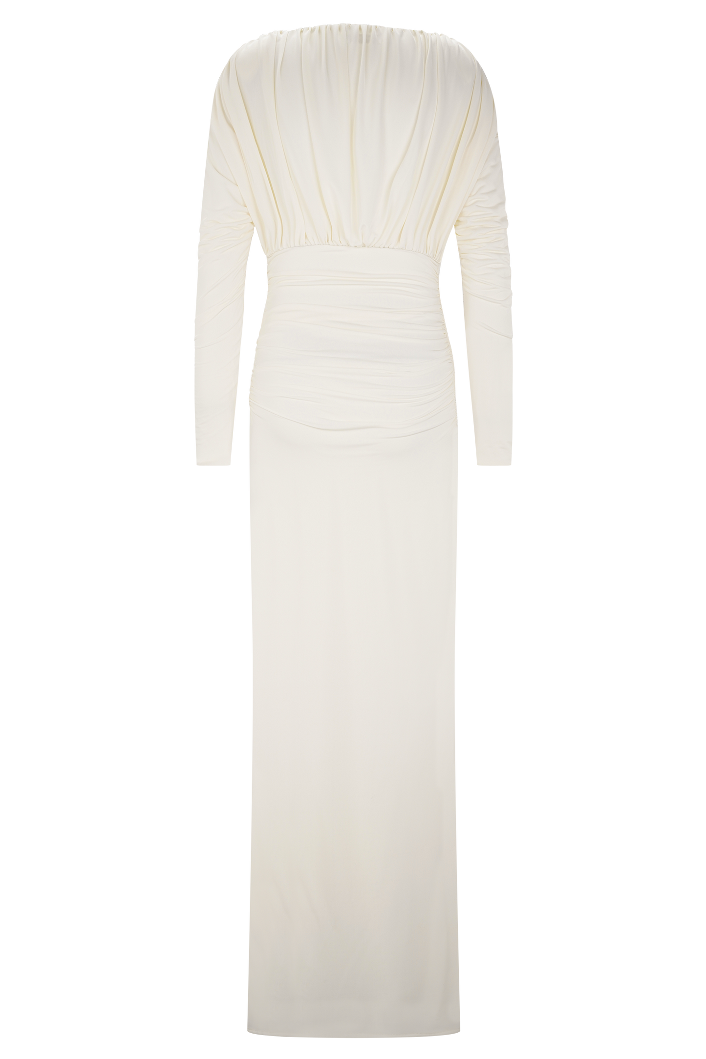 Hayden Long Sleeve Plunge Maxi Dress - Ivory