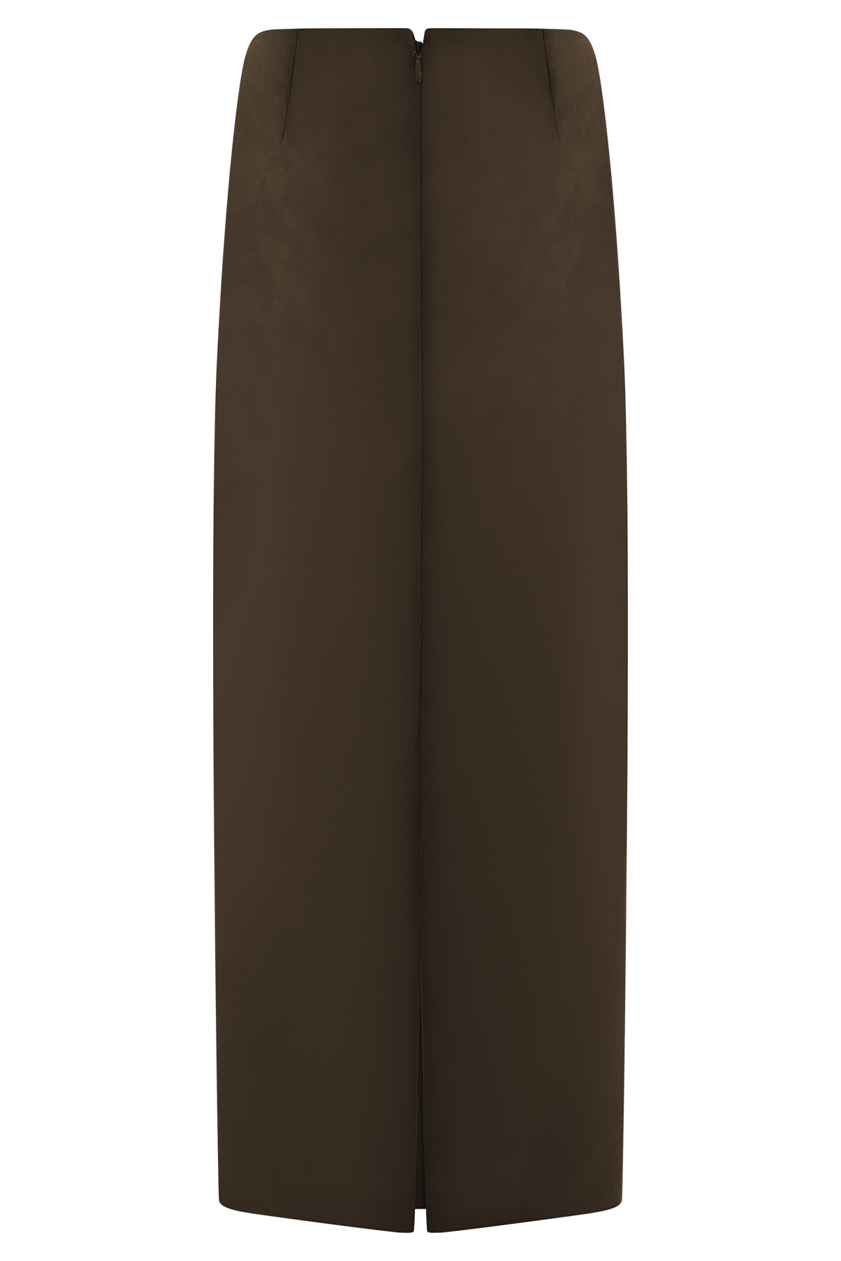 Hayes Faux Suede Midi Skirt - Chocolate