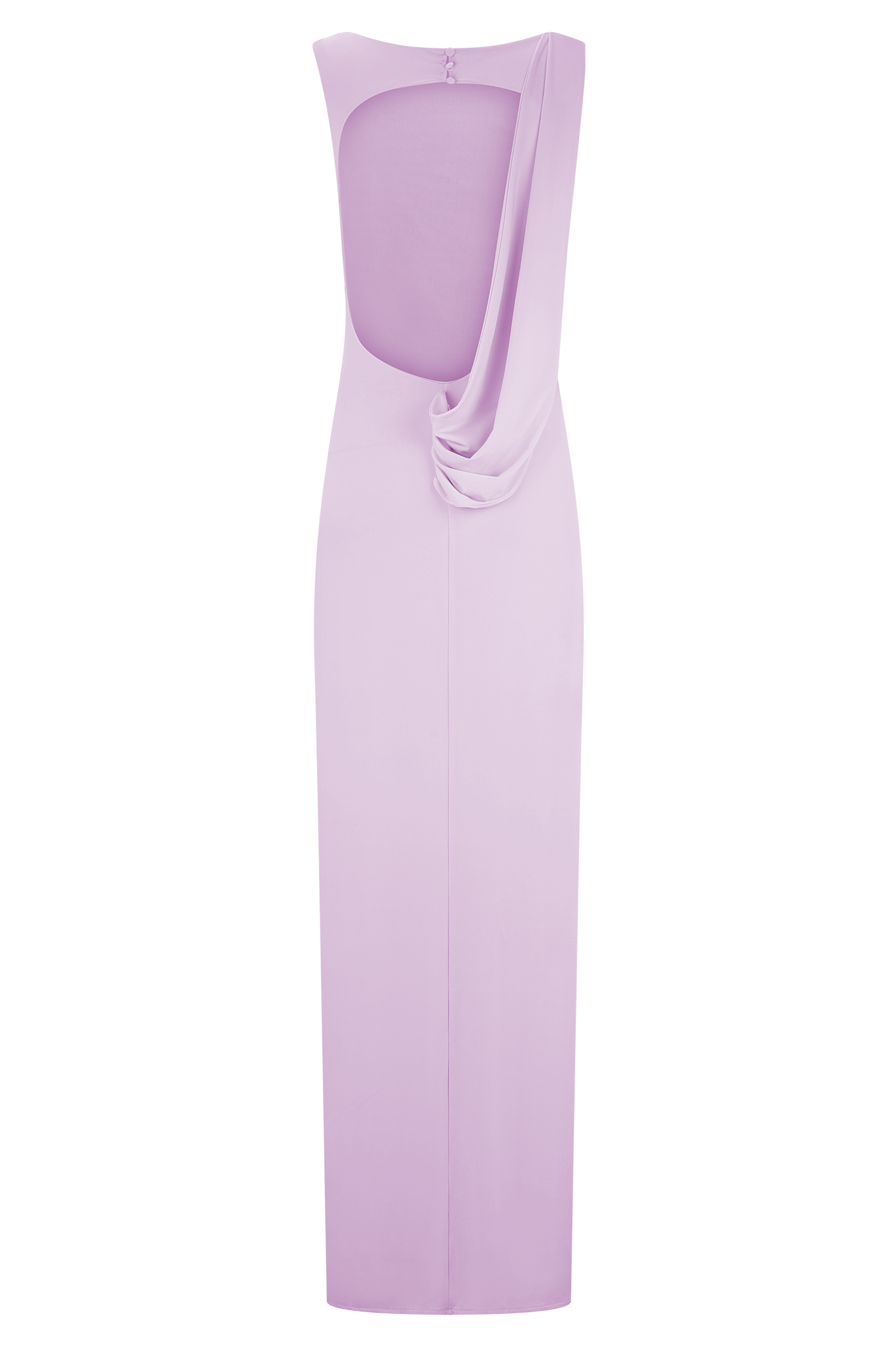 Henley Slinky Drape Maxi Dress - Baby Pink