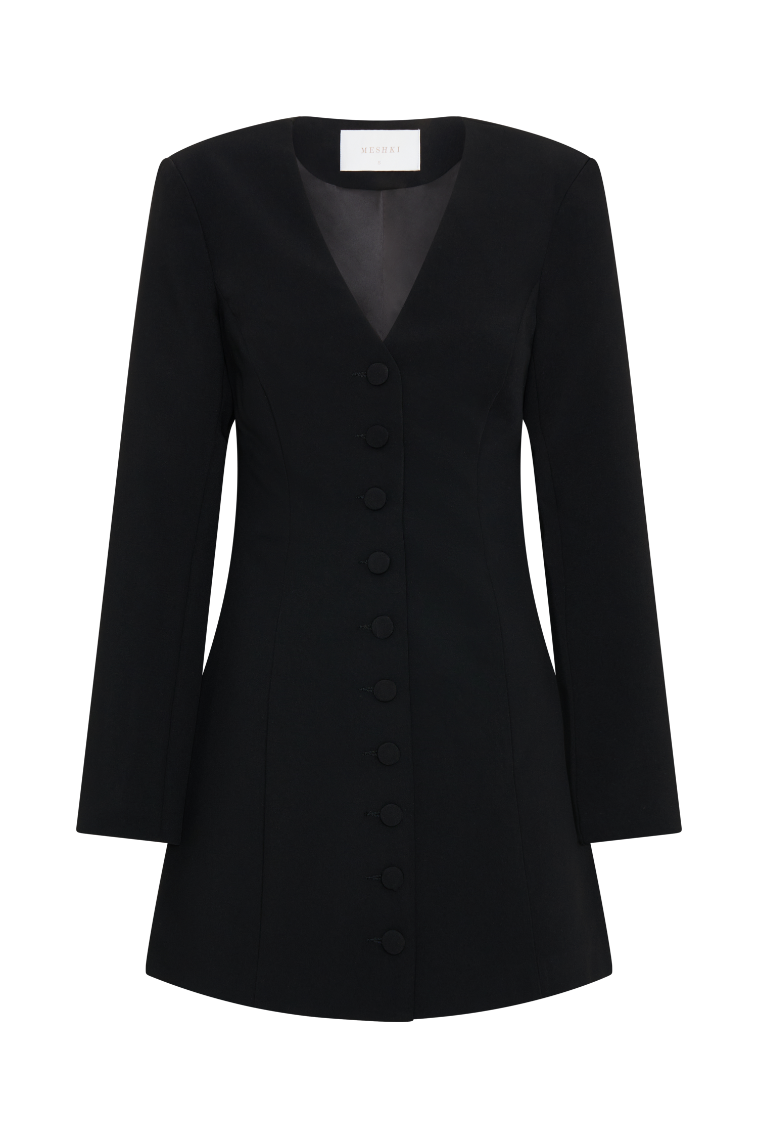 Hurley Long Sleeve Blazer Mini Dress - Black #10
