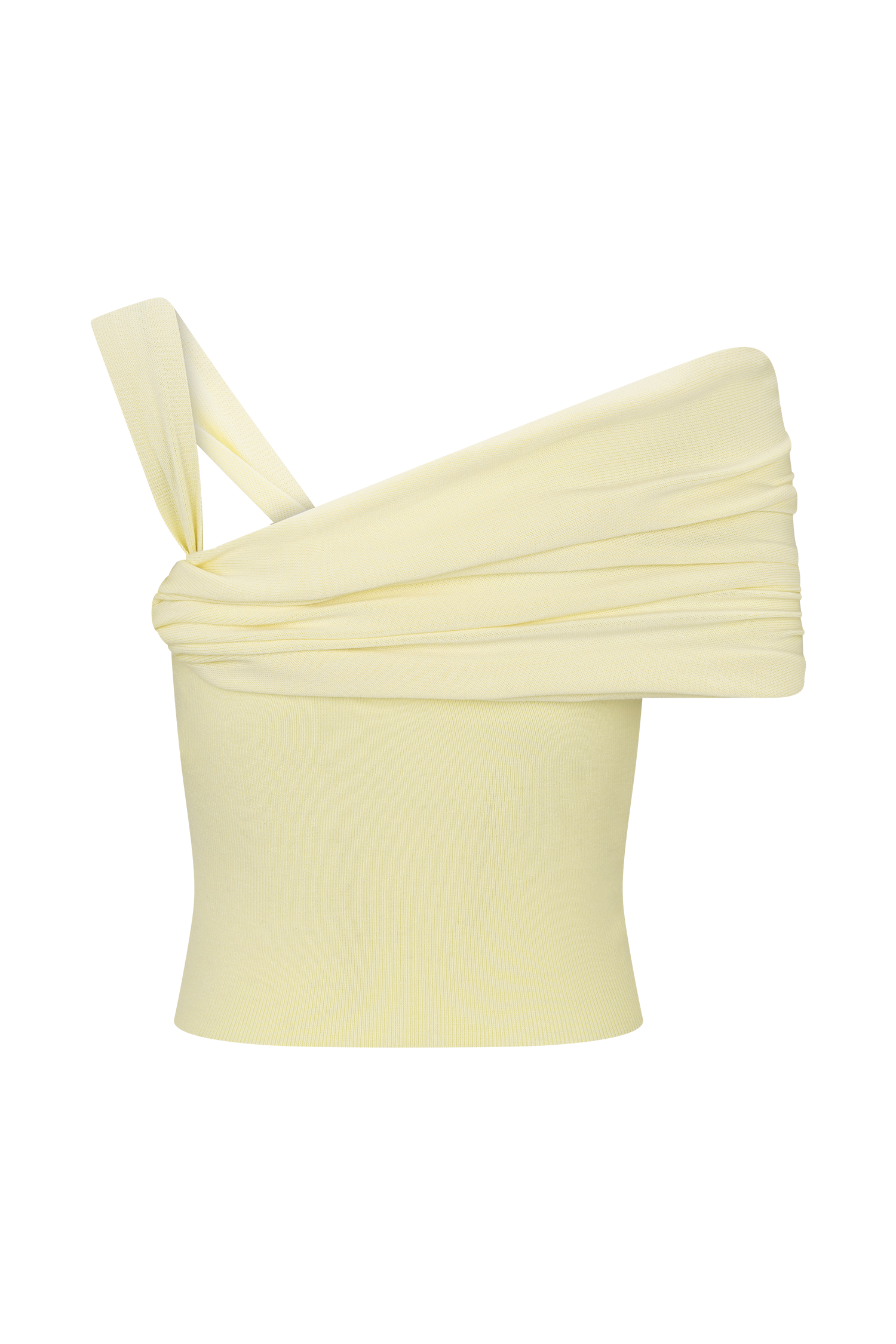 Irene Gathered Knit Top - Lemon #6