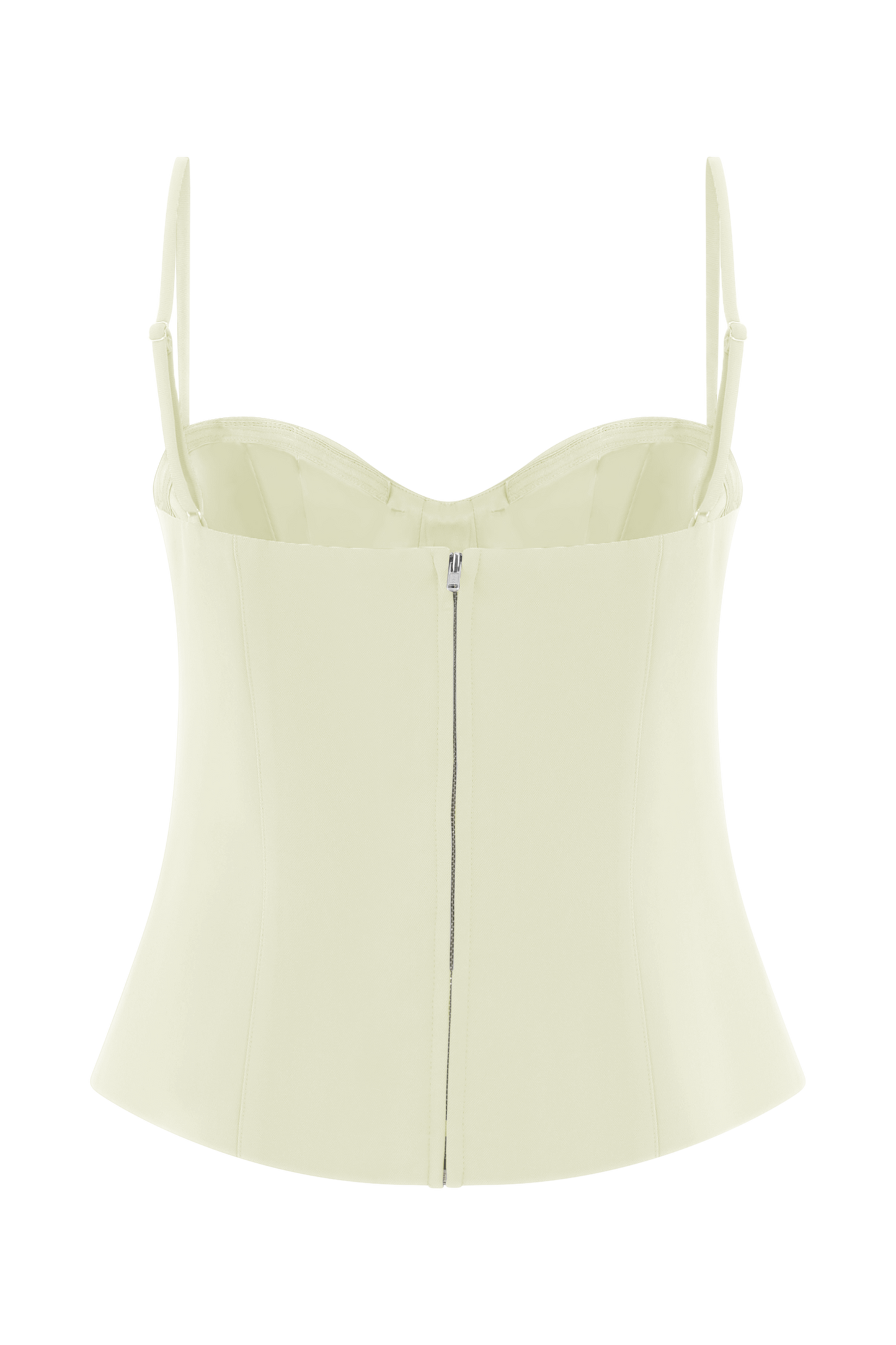 Jaime Spaghetti Strap Suiting Top - Ivory
