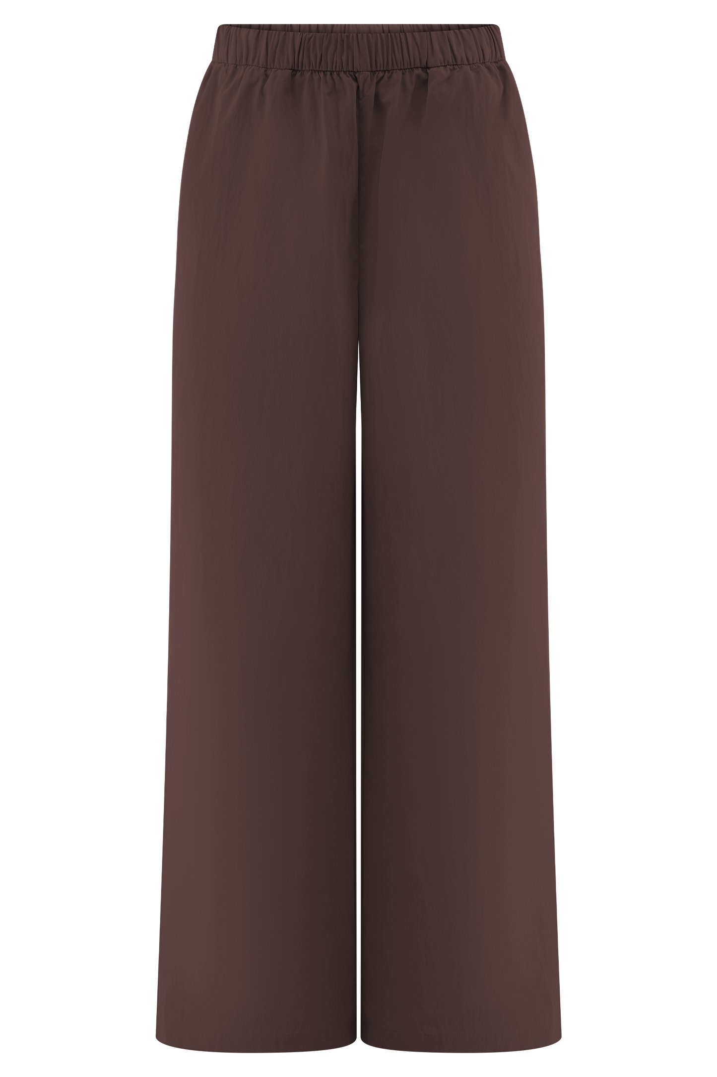 Janayia Cotton Wide Leg Pants - Dark Espresso