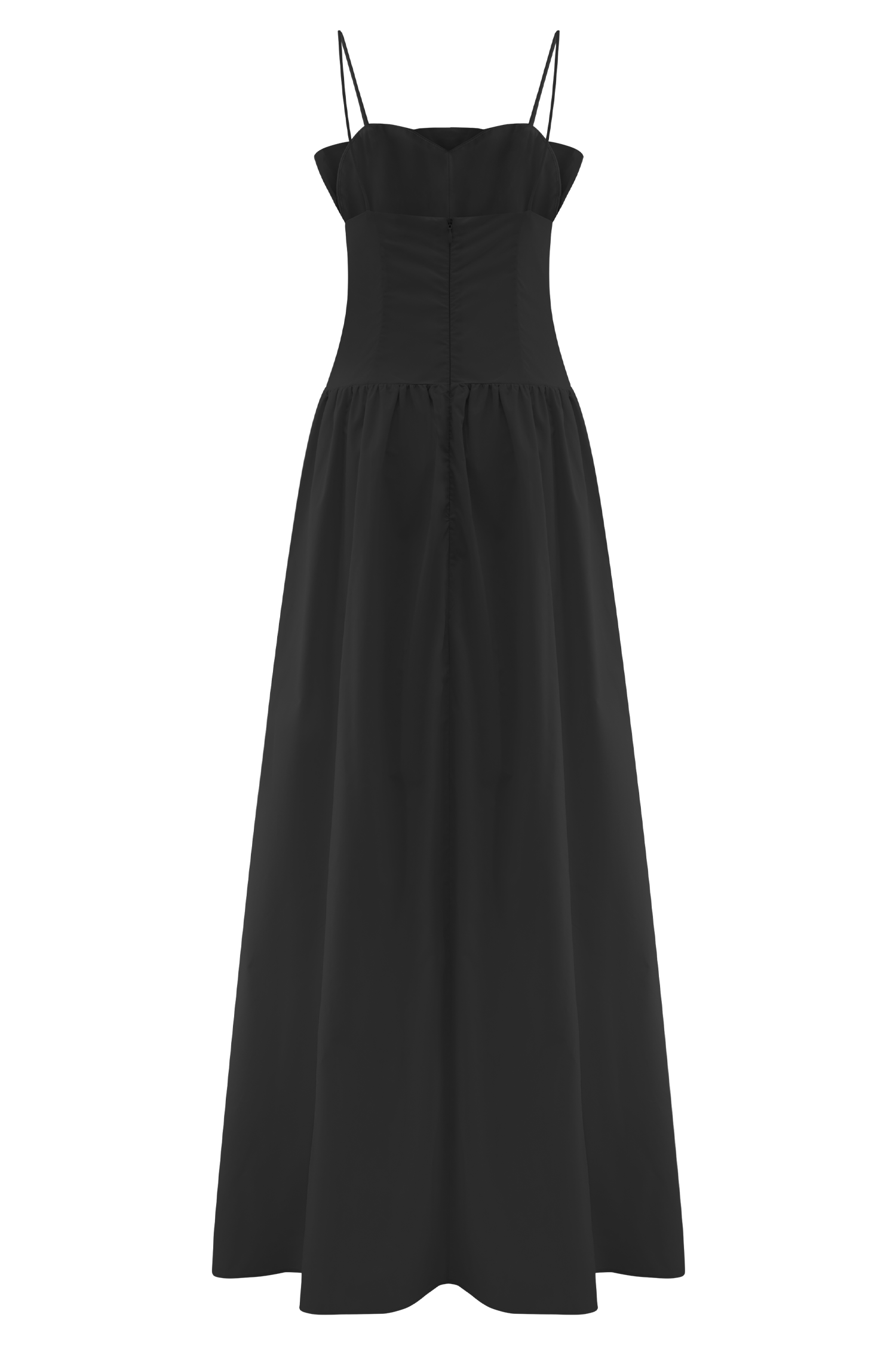 Janis Cotton Frill Maxi Dress - Black #7