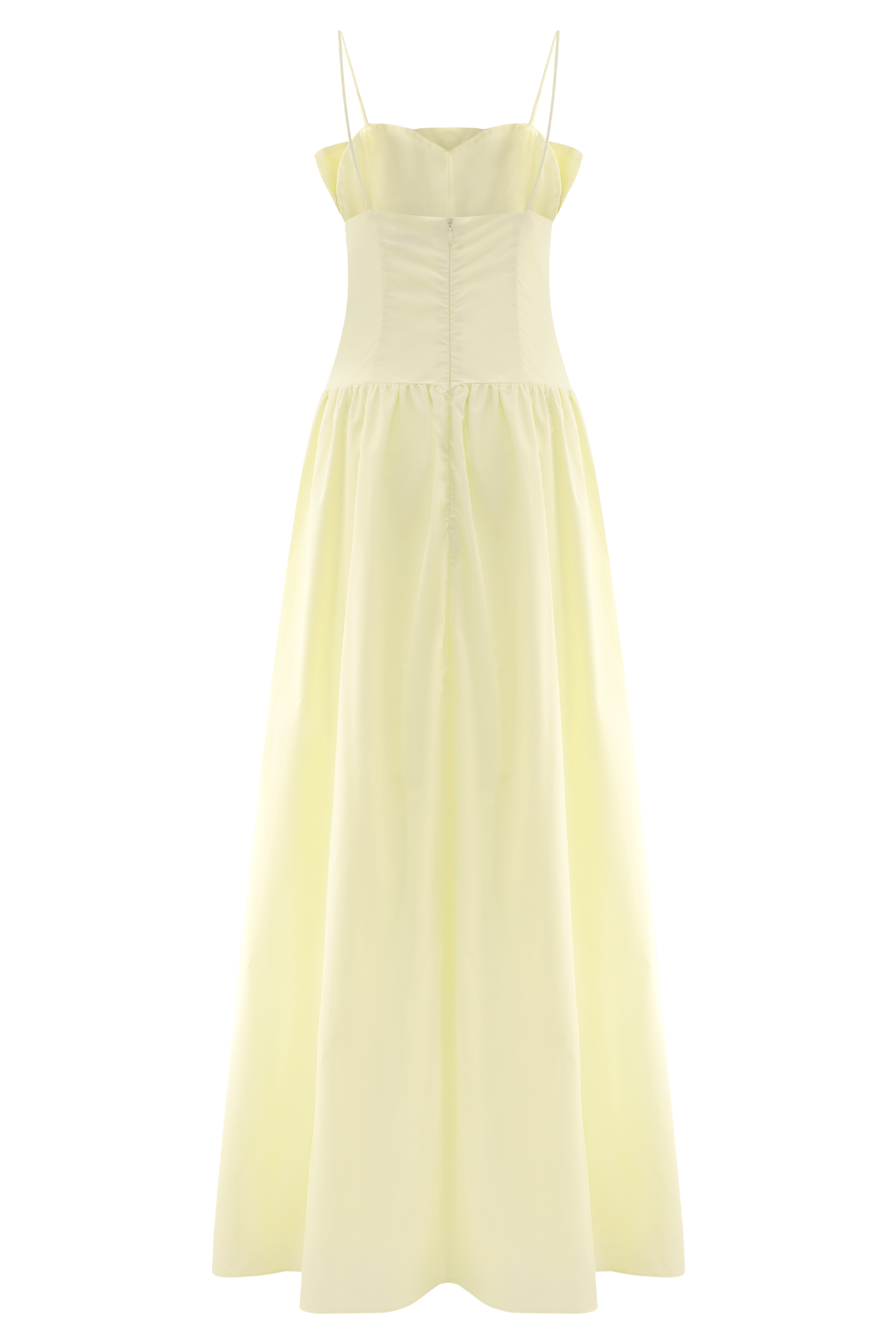 Janis Cotton Frill Maxi Dress - Lemon #6