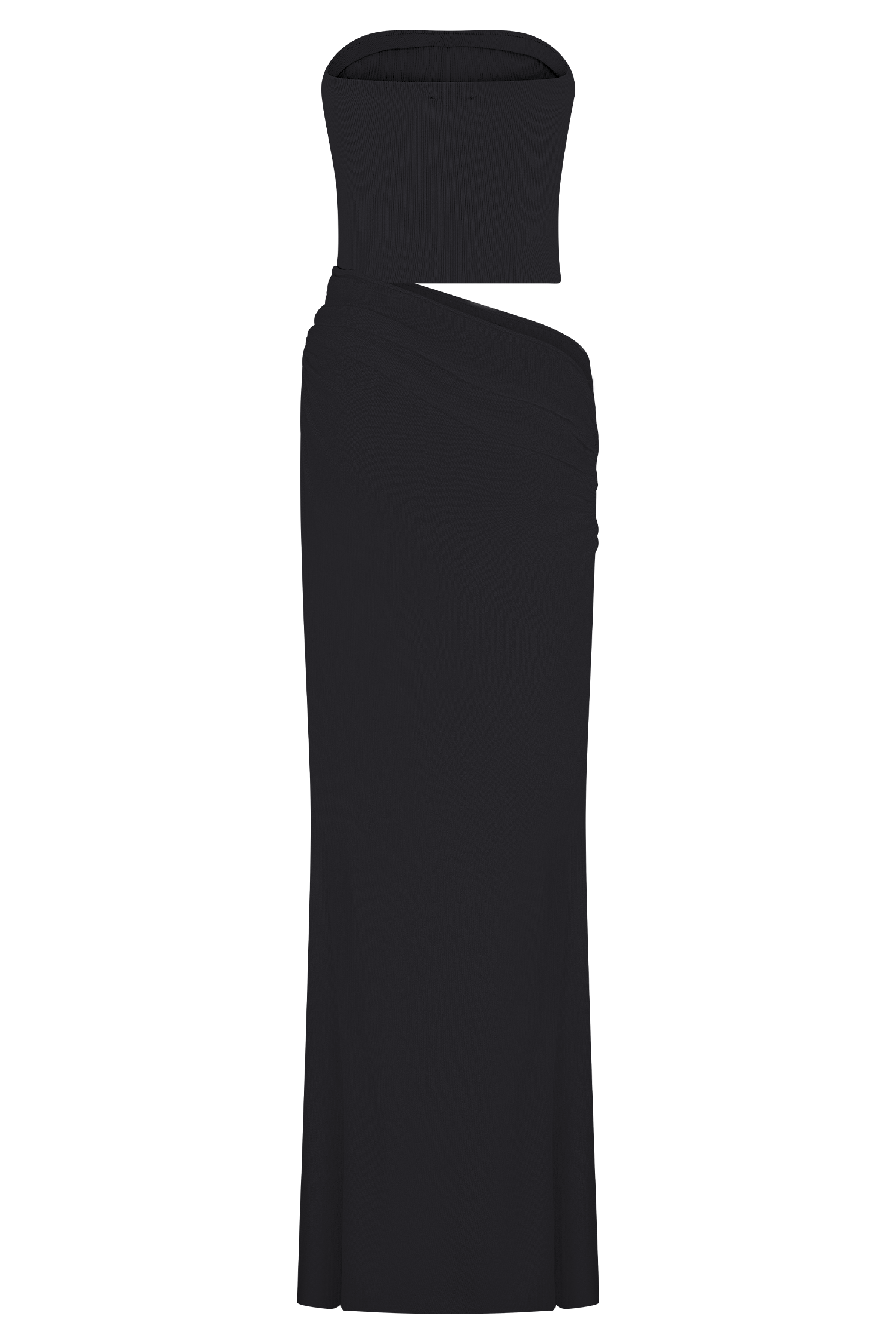 Jasiel Strapless Knit Maxi Dress - Black #8