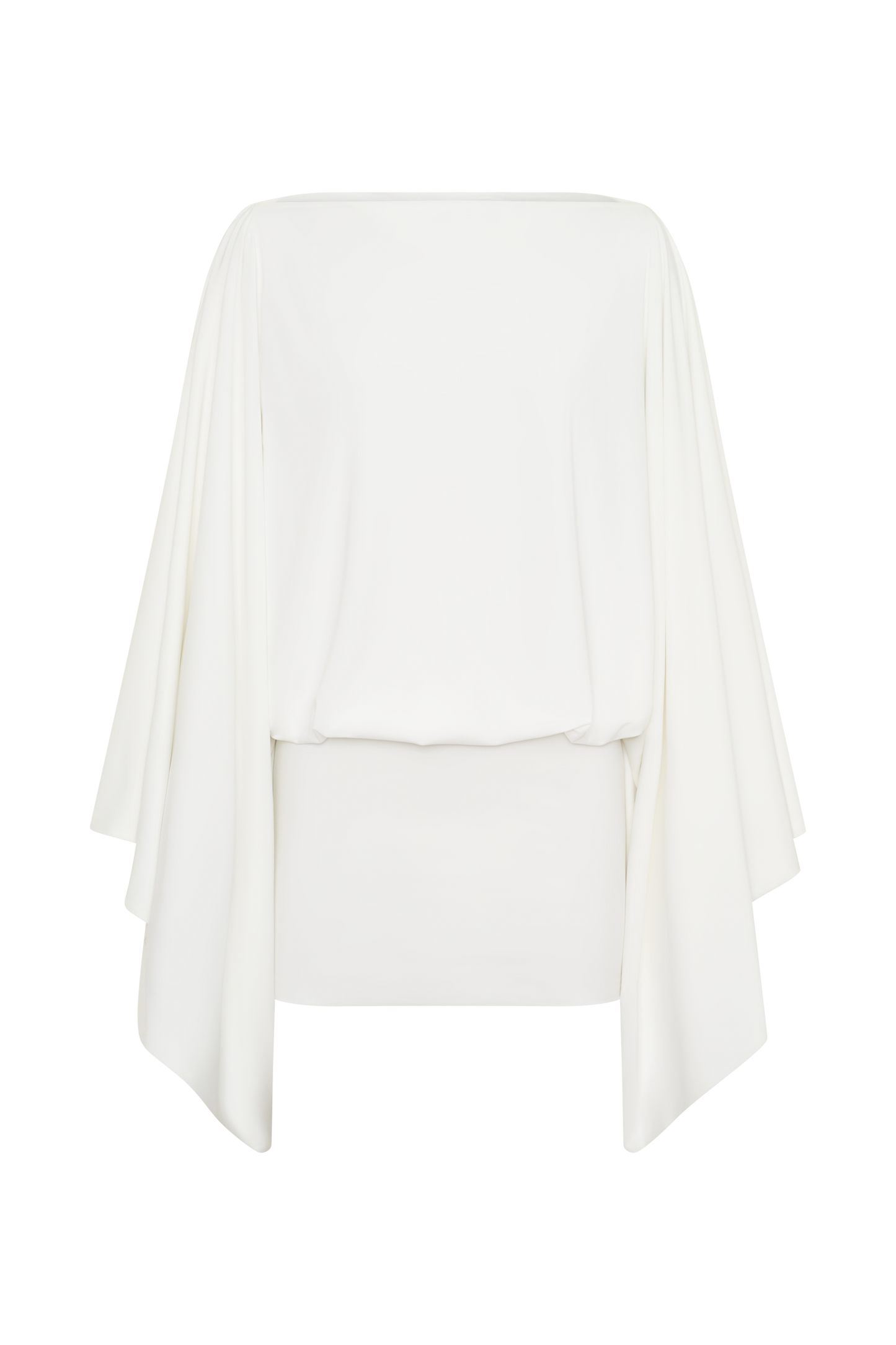 Jessy Draped Open Back Mini Dress - Ivory