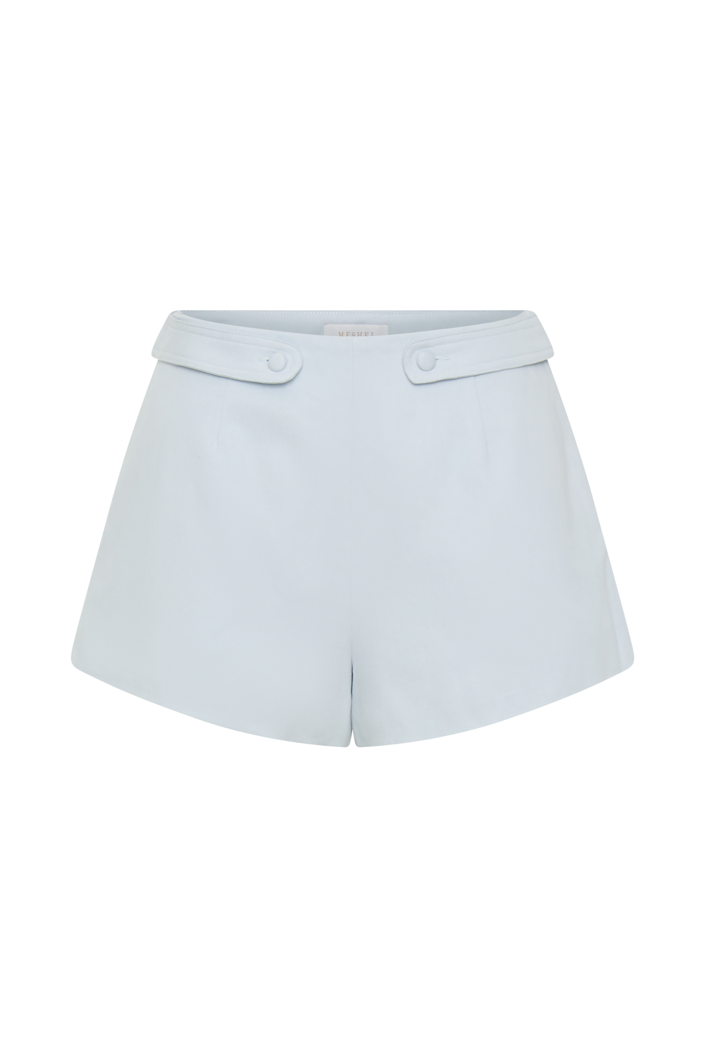Josephine Cotton Shorts With Waistbands - Ice Blue