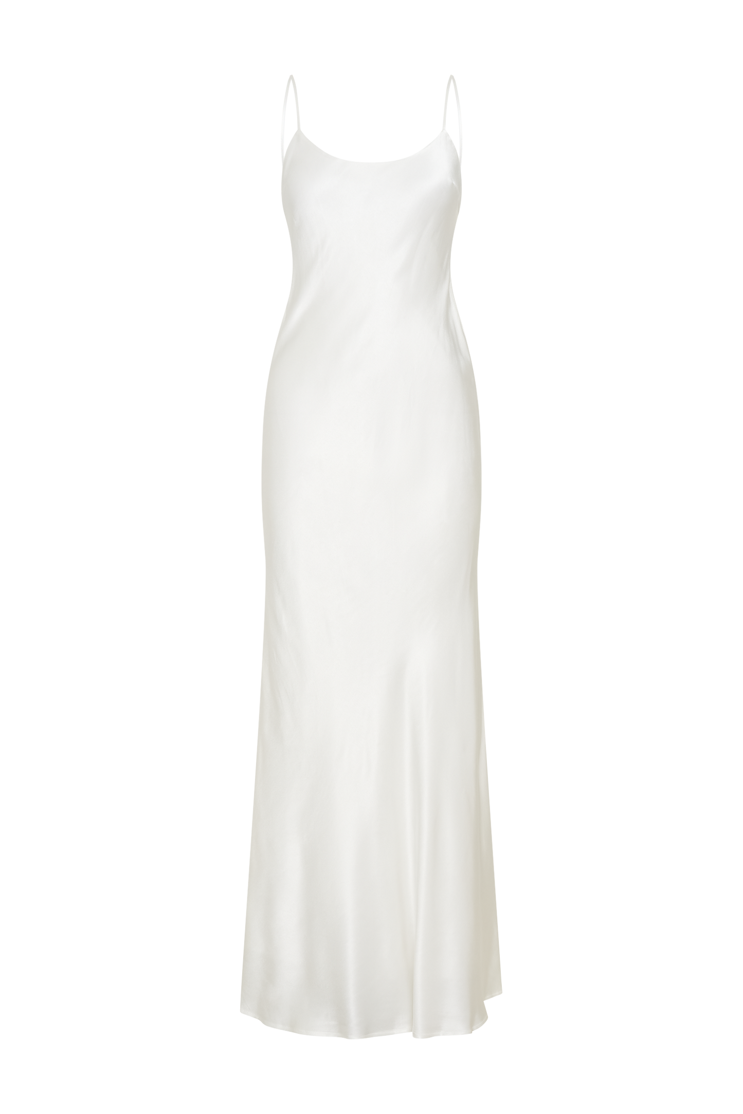 Kailey Low Back Maxi Dress With Bow Train - White