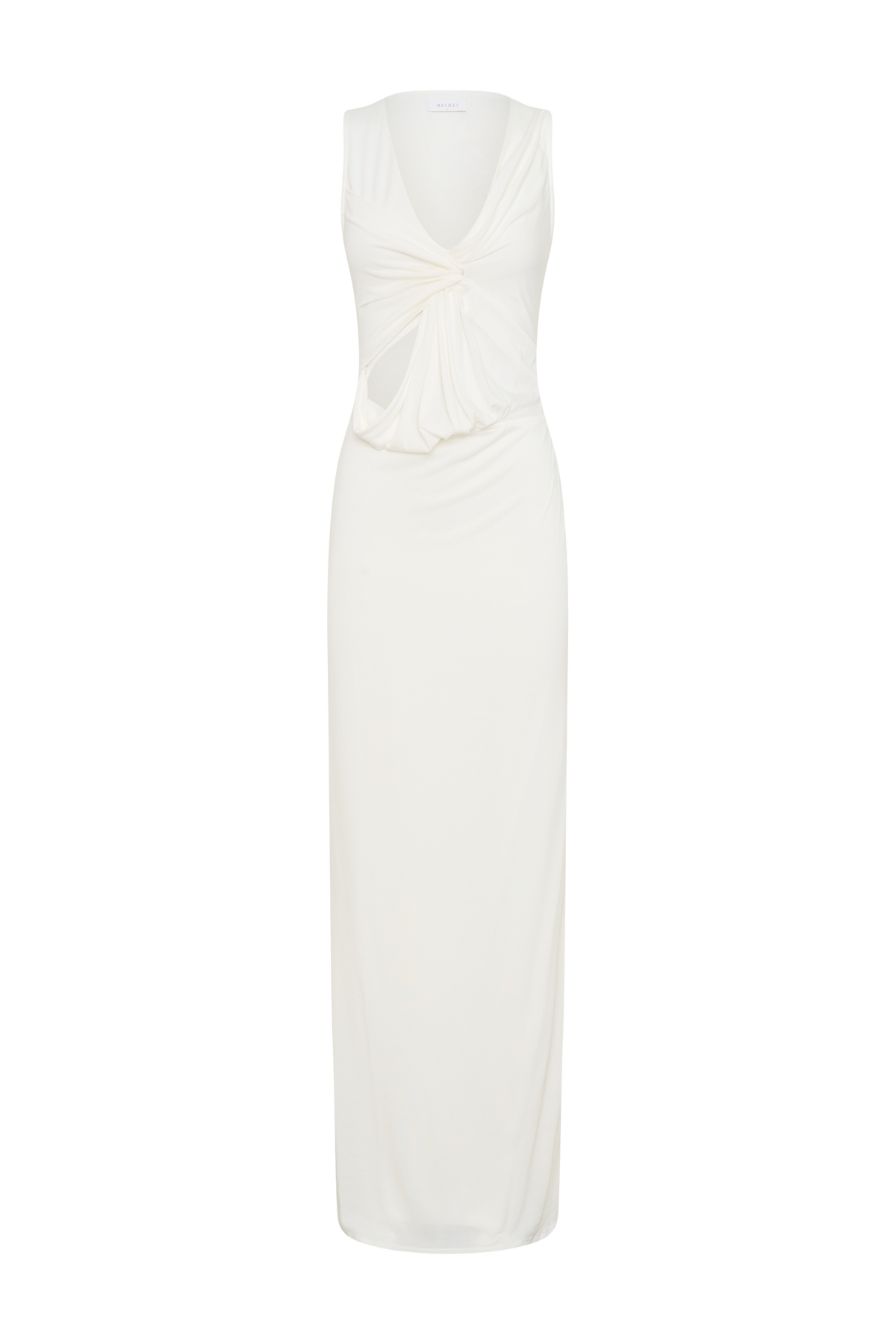 Kassidy Peached Jersey Maxi Dress - Ivory