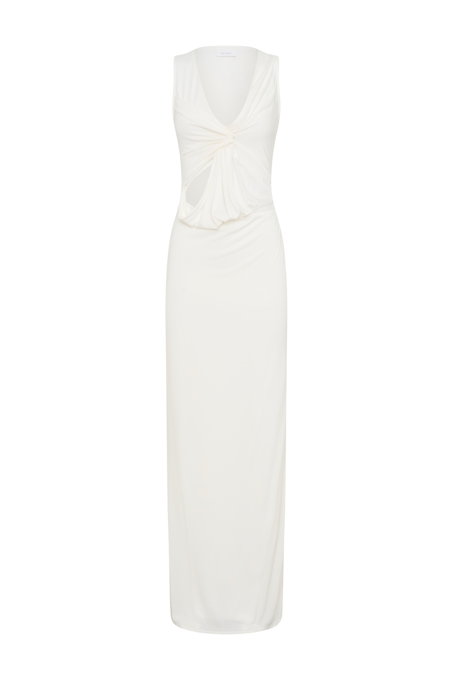 Kassidy Peached Jersey Maxi Dress - Ivory