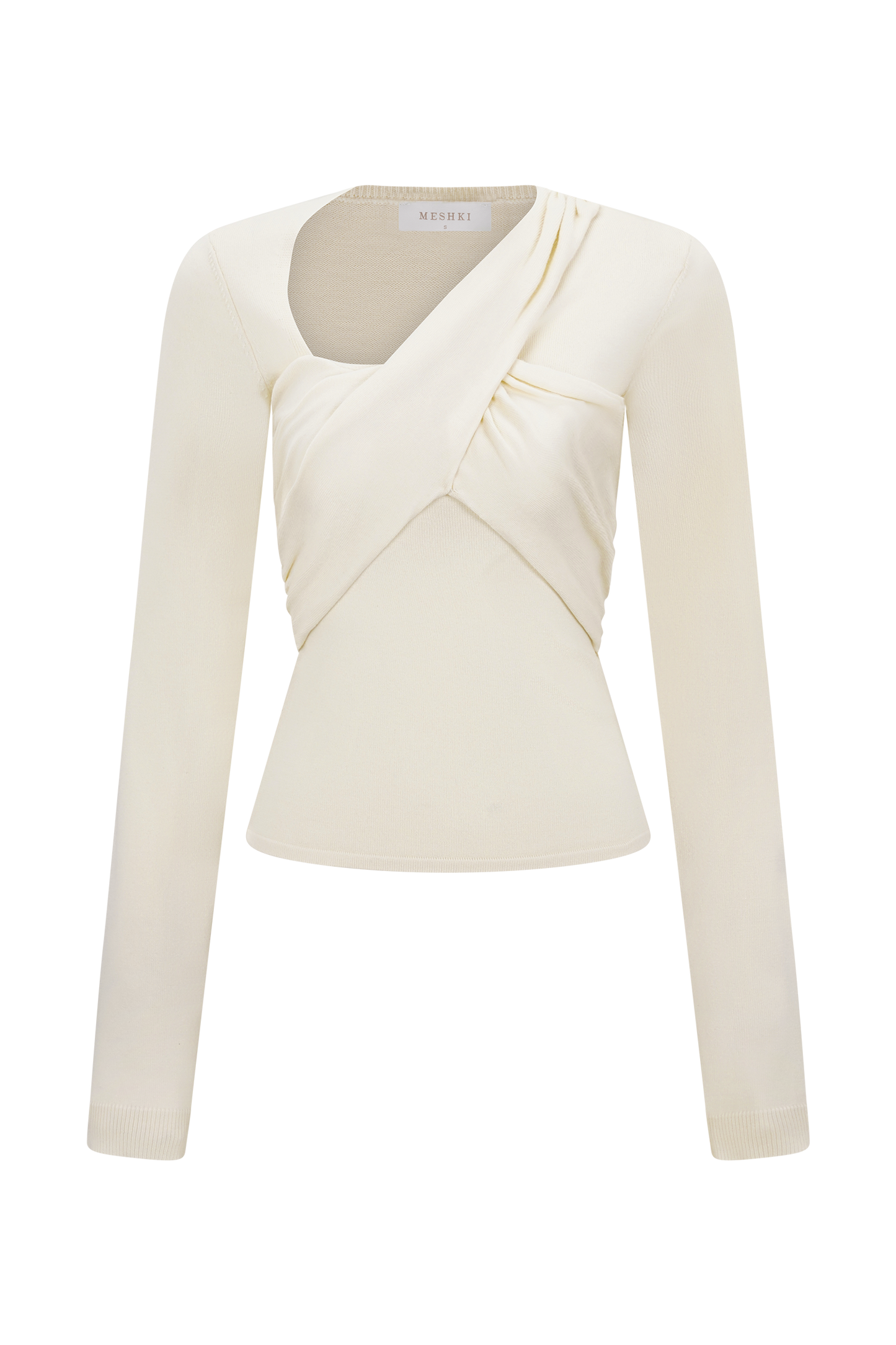 Kaylen Knit Long Sleeve Top - Ivory