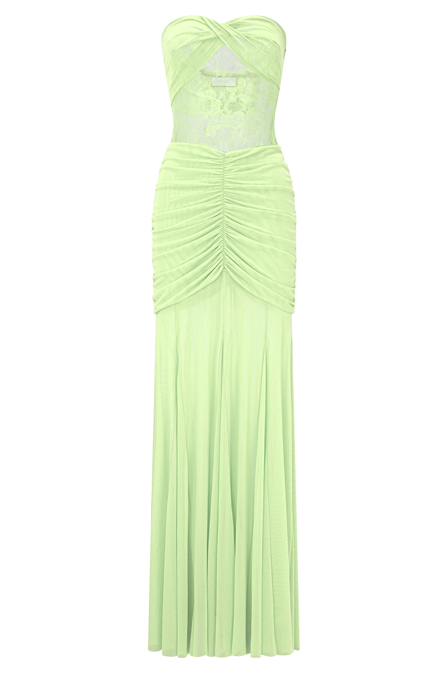 Khadijah Lace And Mesh Maxi Dress - Sage #8