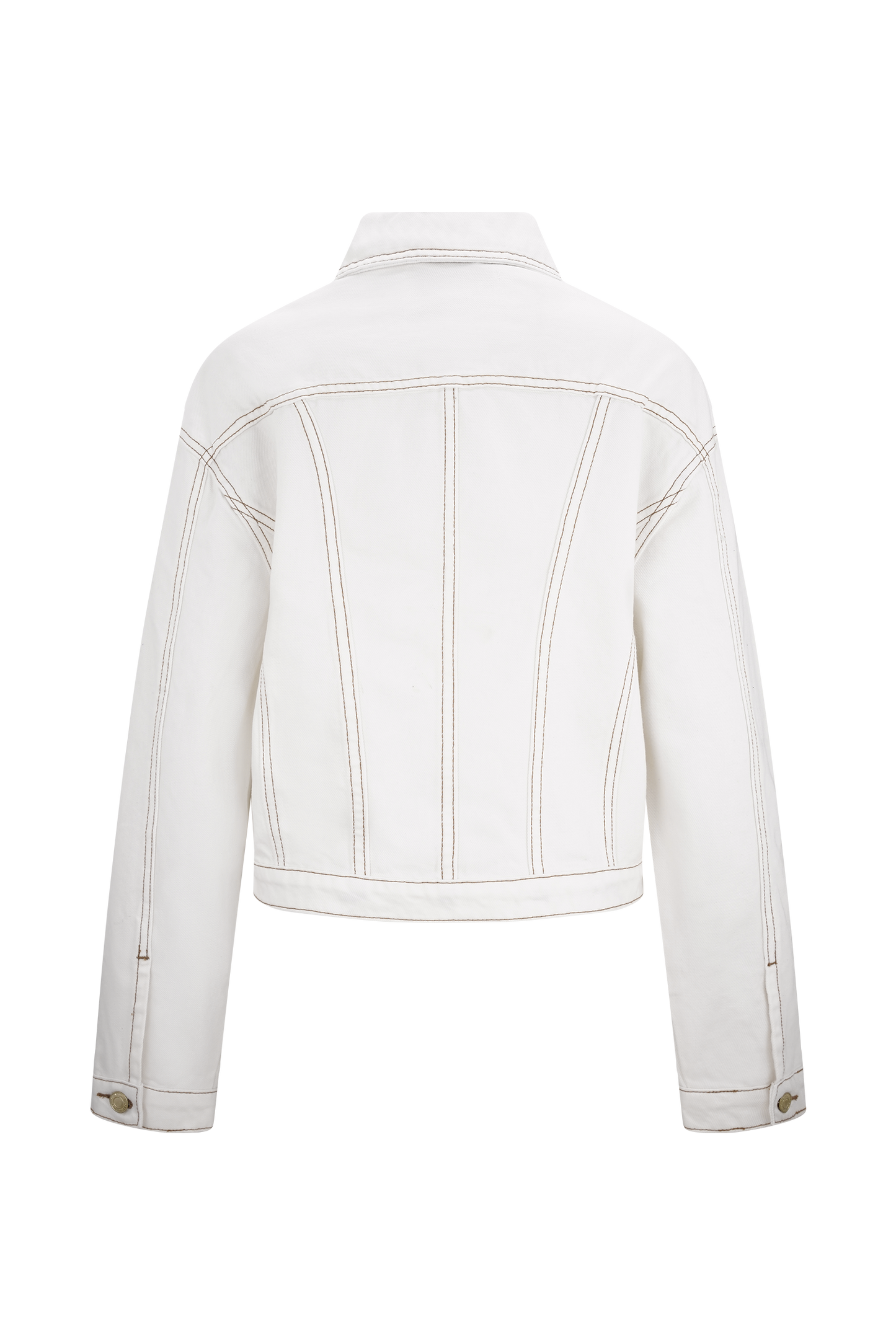 Kirra Cinched Denim Jacket - White