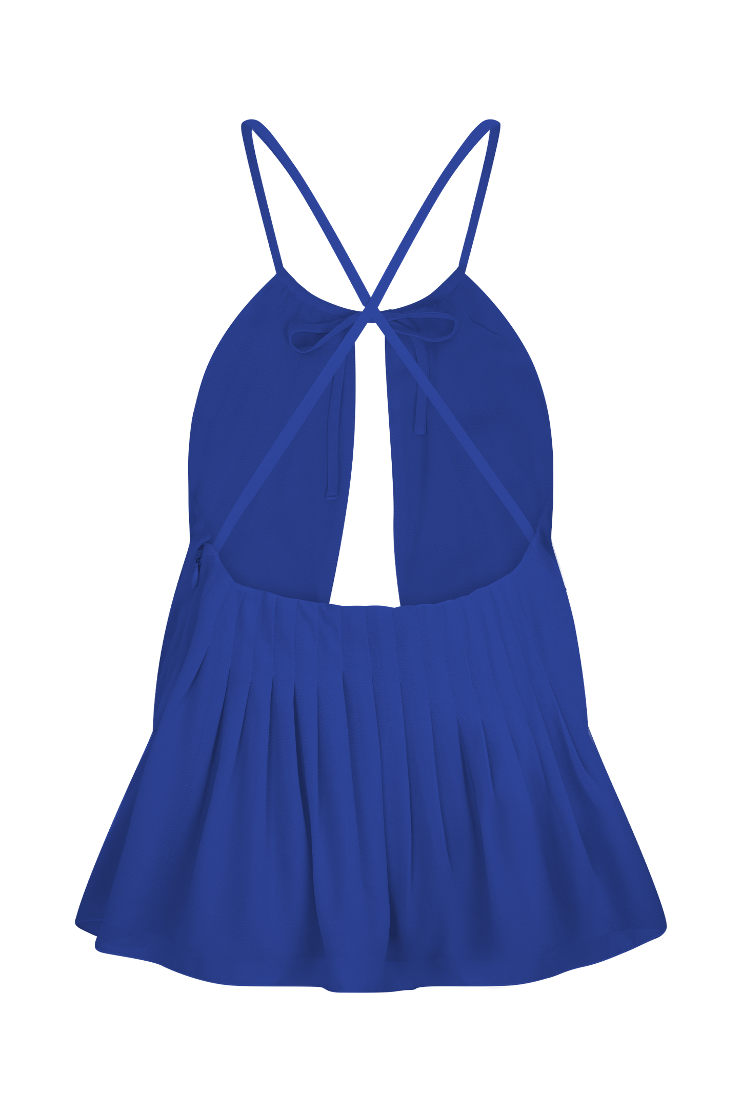 Korra Chiffon Halter Top - Cobalt Blue