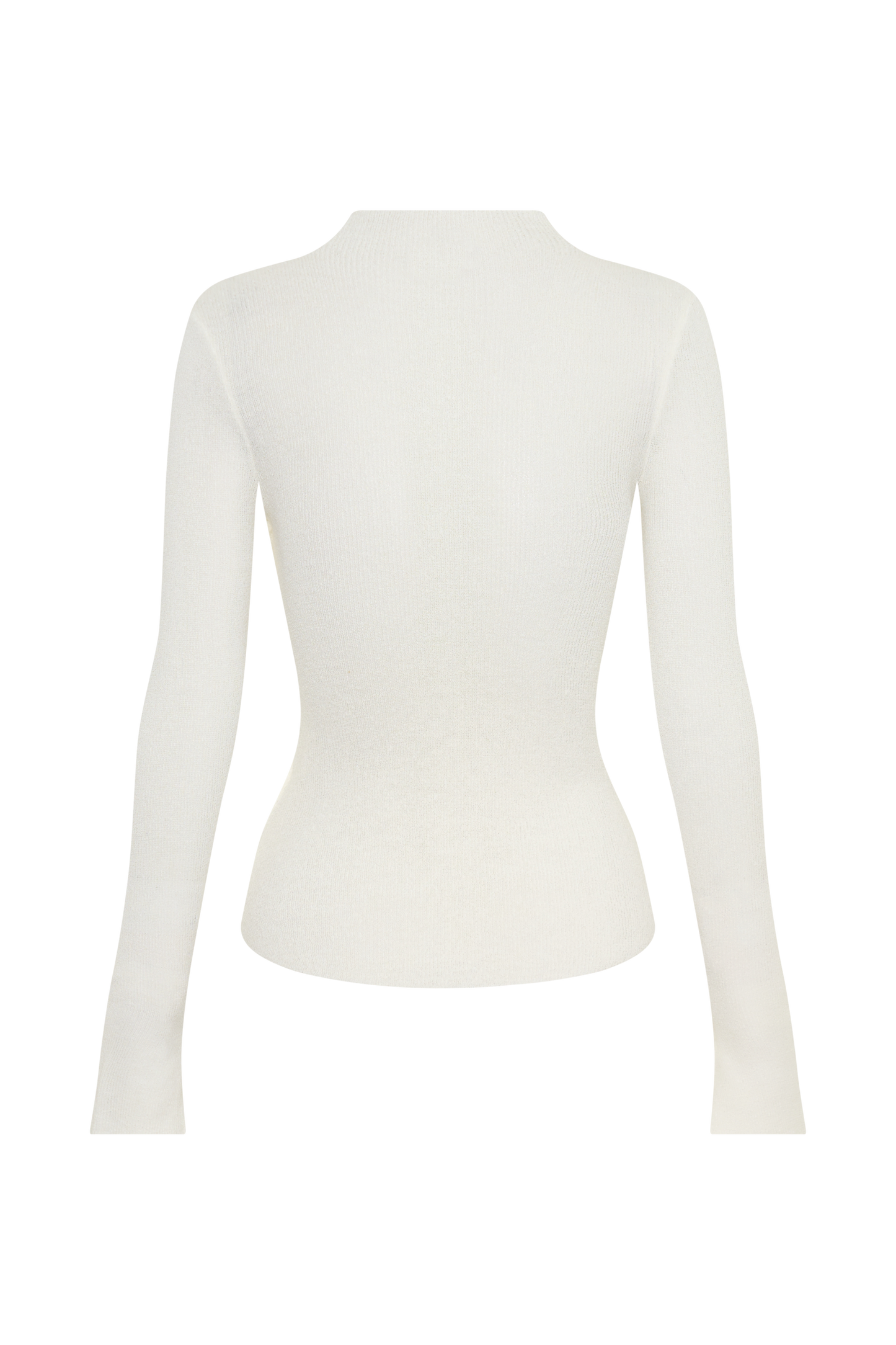 Lawson Wrap Knit Long Sleeve Top - White
