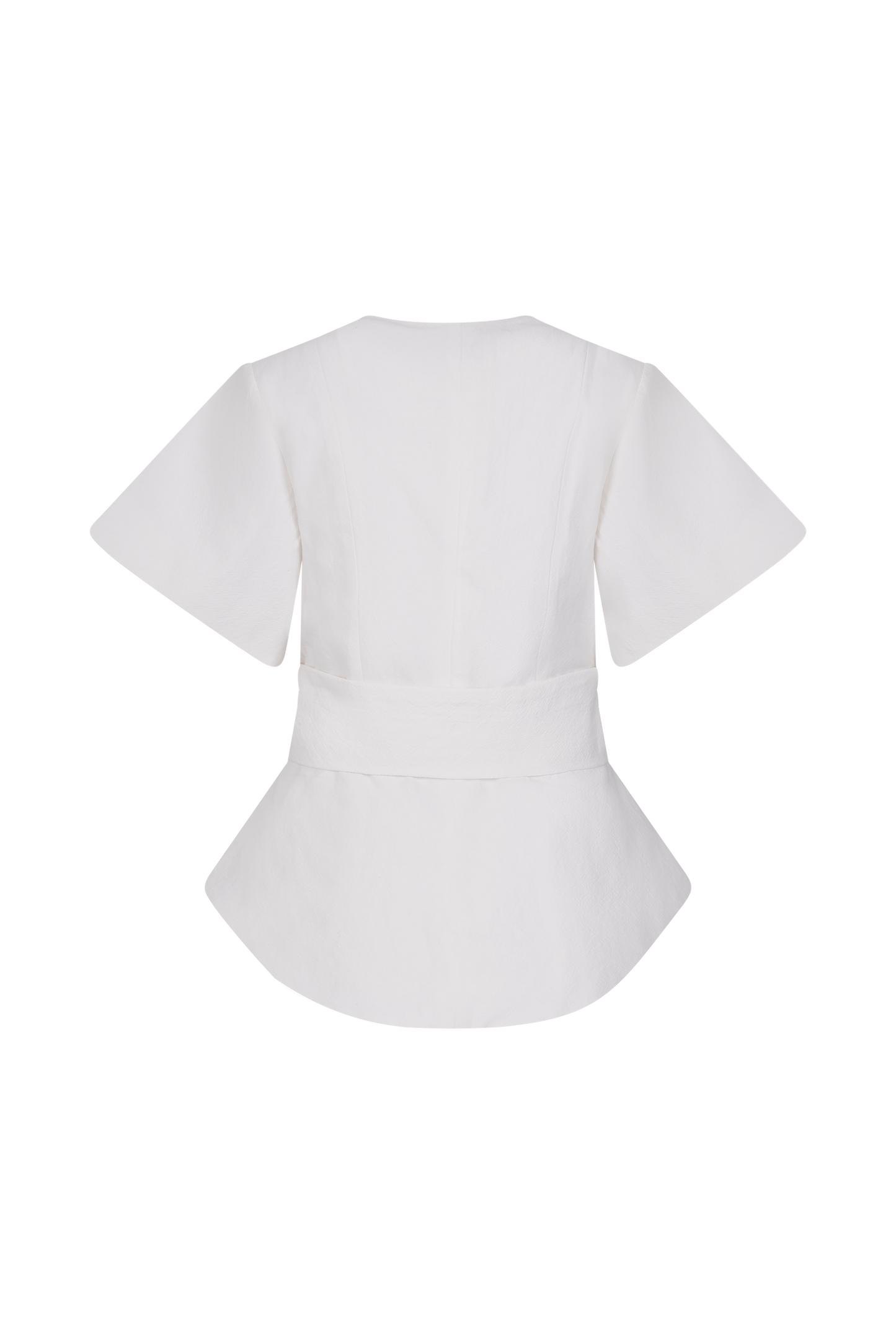 Liberty Cotton Shortsleeve Top - White