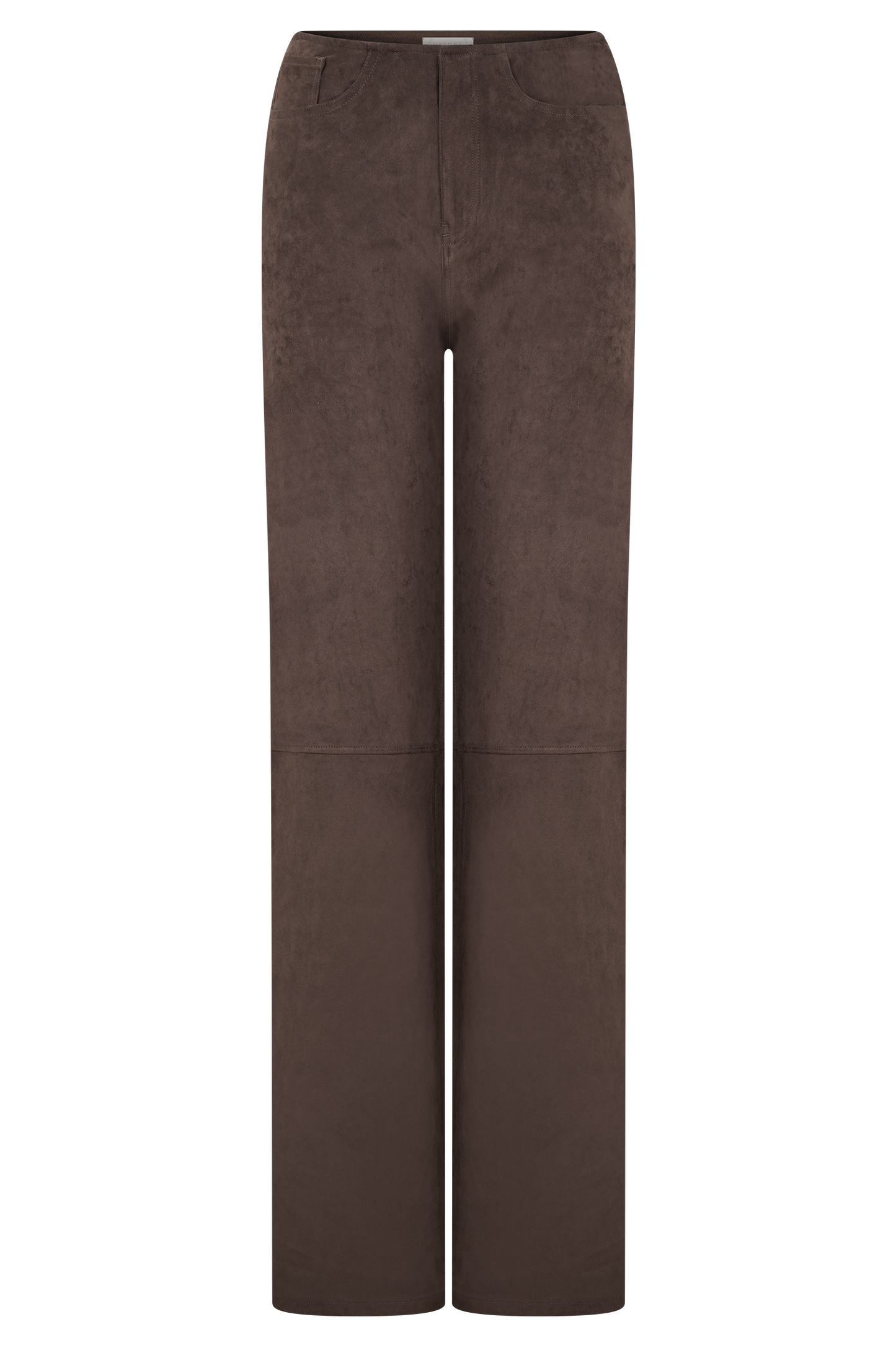 Logan Faux Suede Pants - Dark Chocolate
