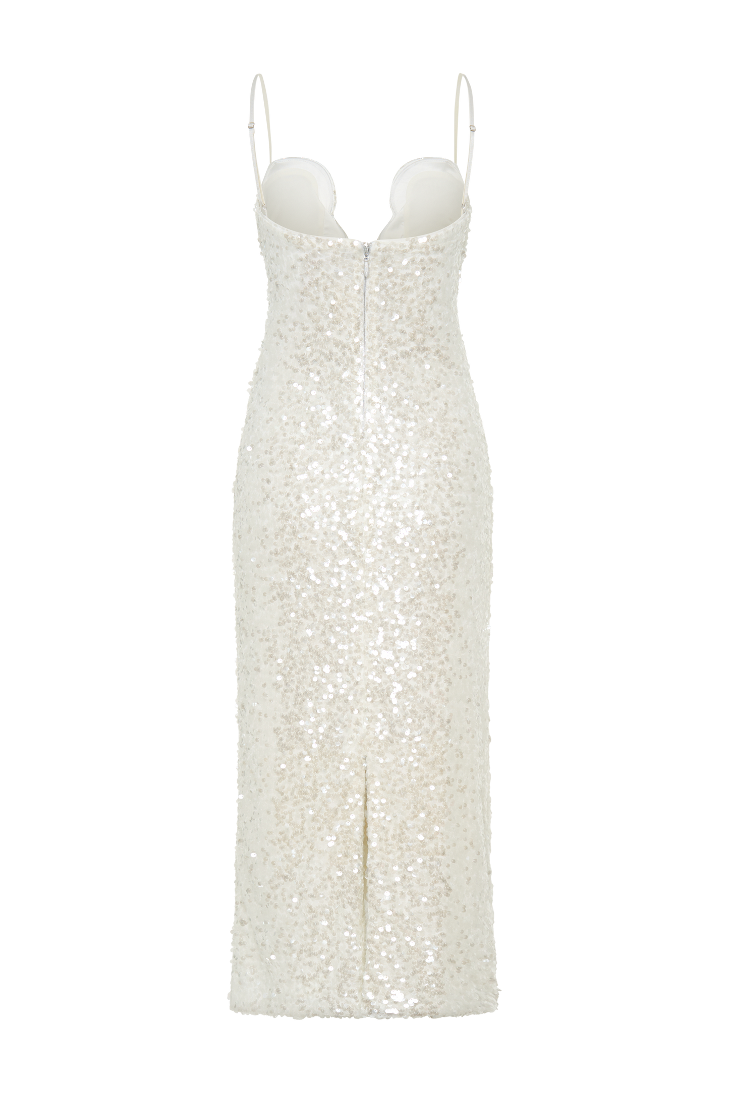 Makari Sequin Maxi Dress - White