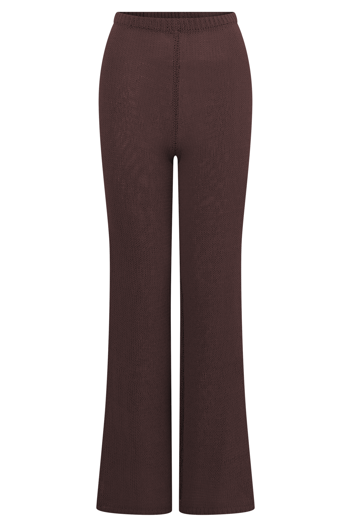 Malani Wide Leg Knit Pants - Chocolate