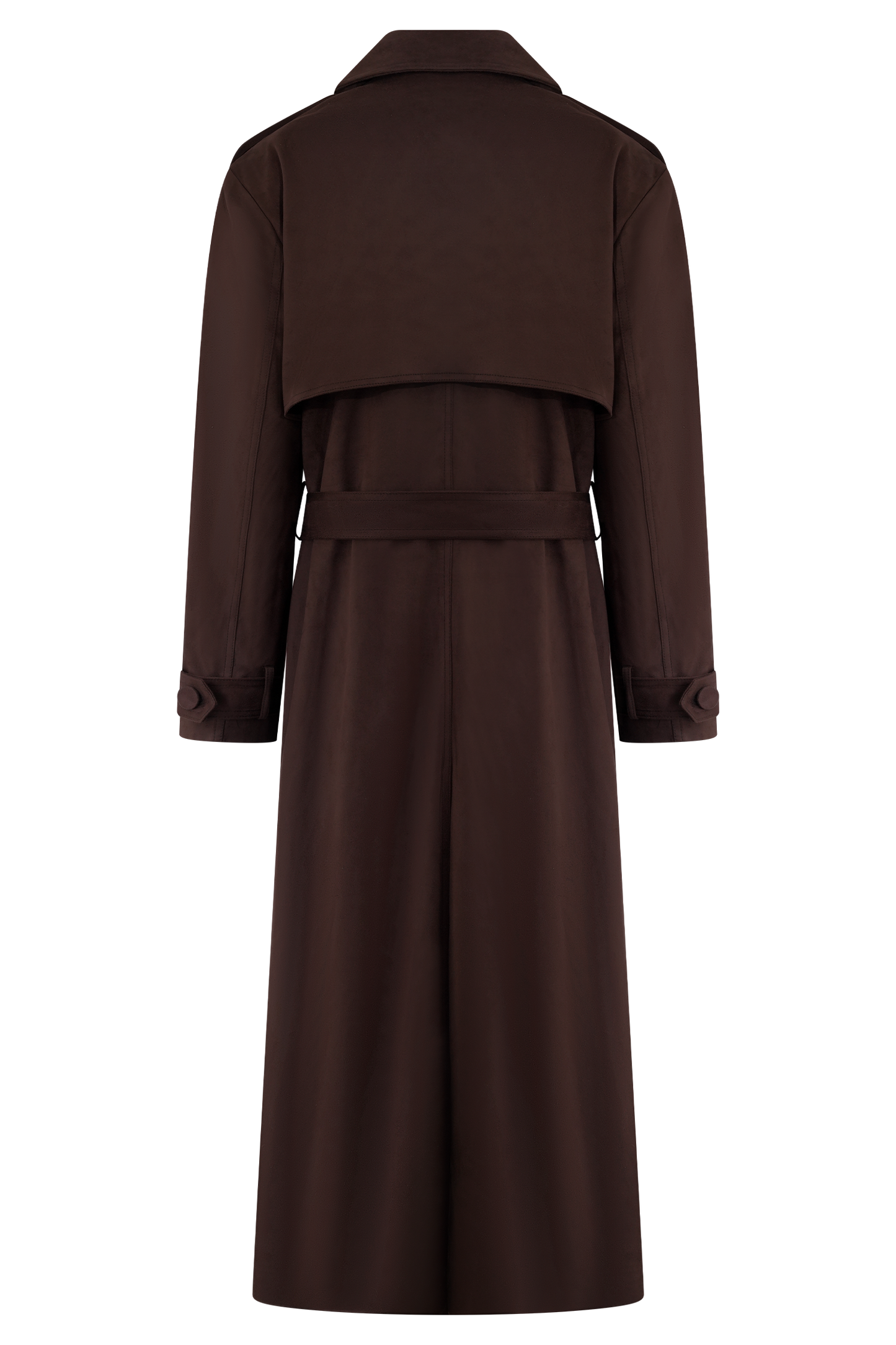 Marc Faux Suede Coat - Cocoa Chocolate