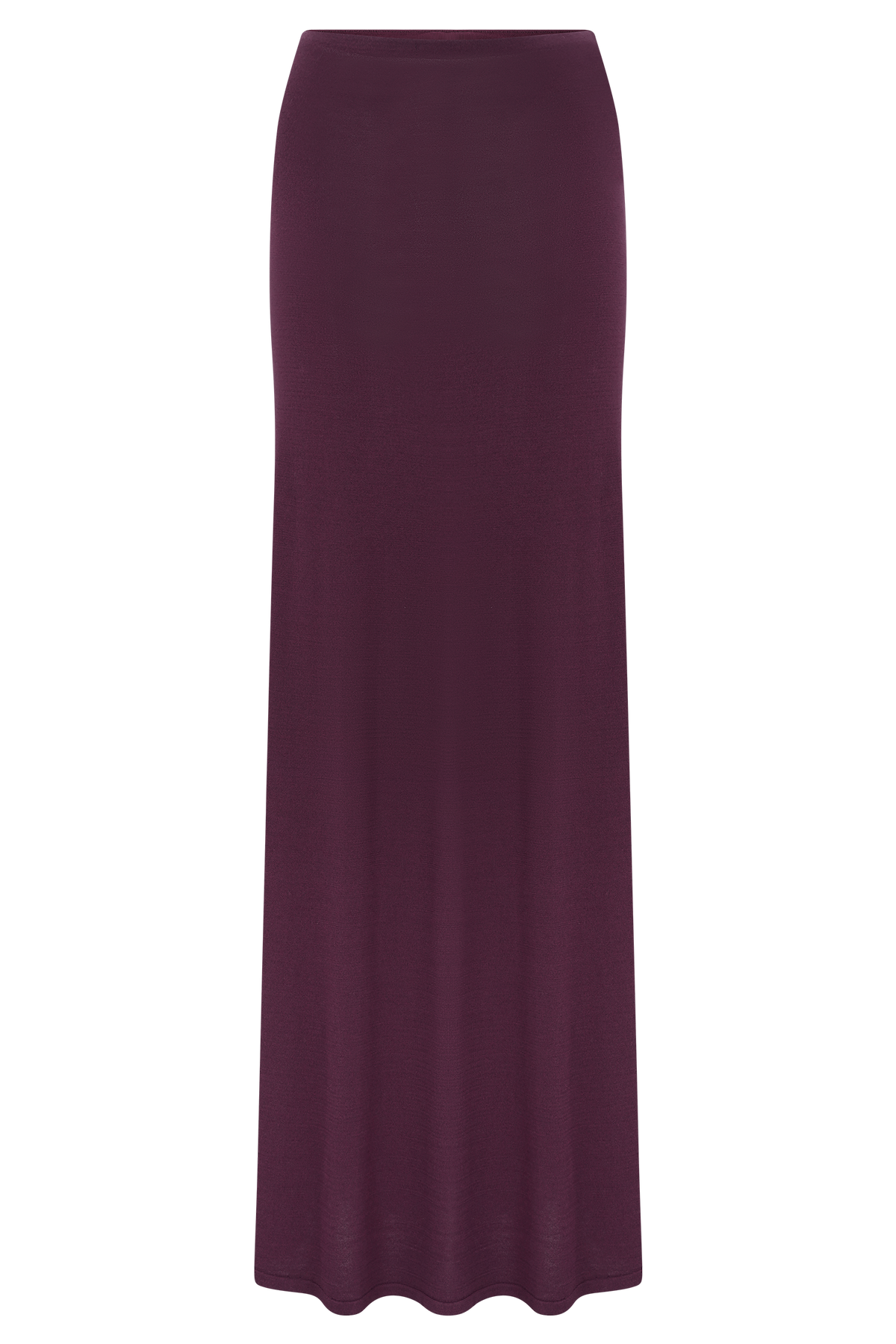 Martiena Knit Maxi Skirt - Plum