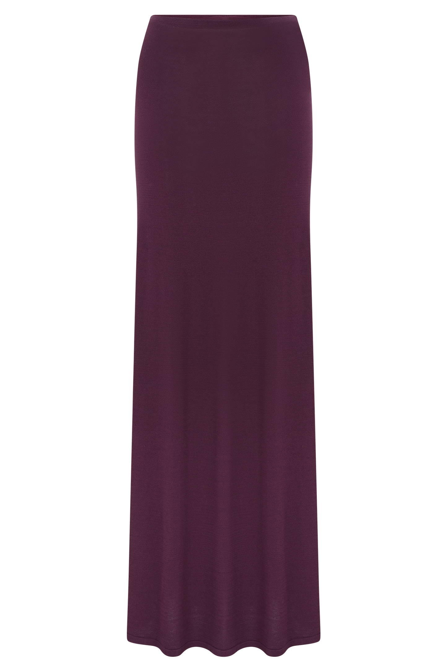 Martiena Knit Maxi Skirt - Plum