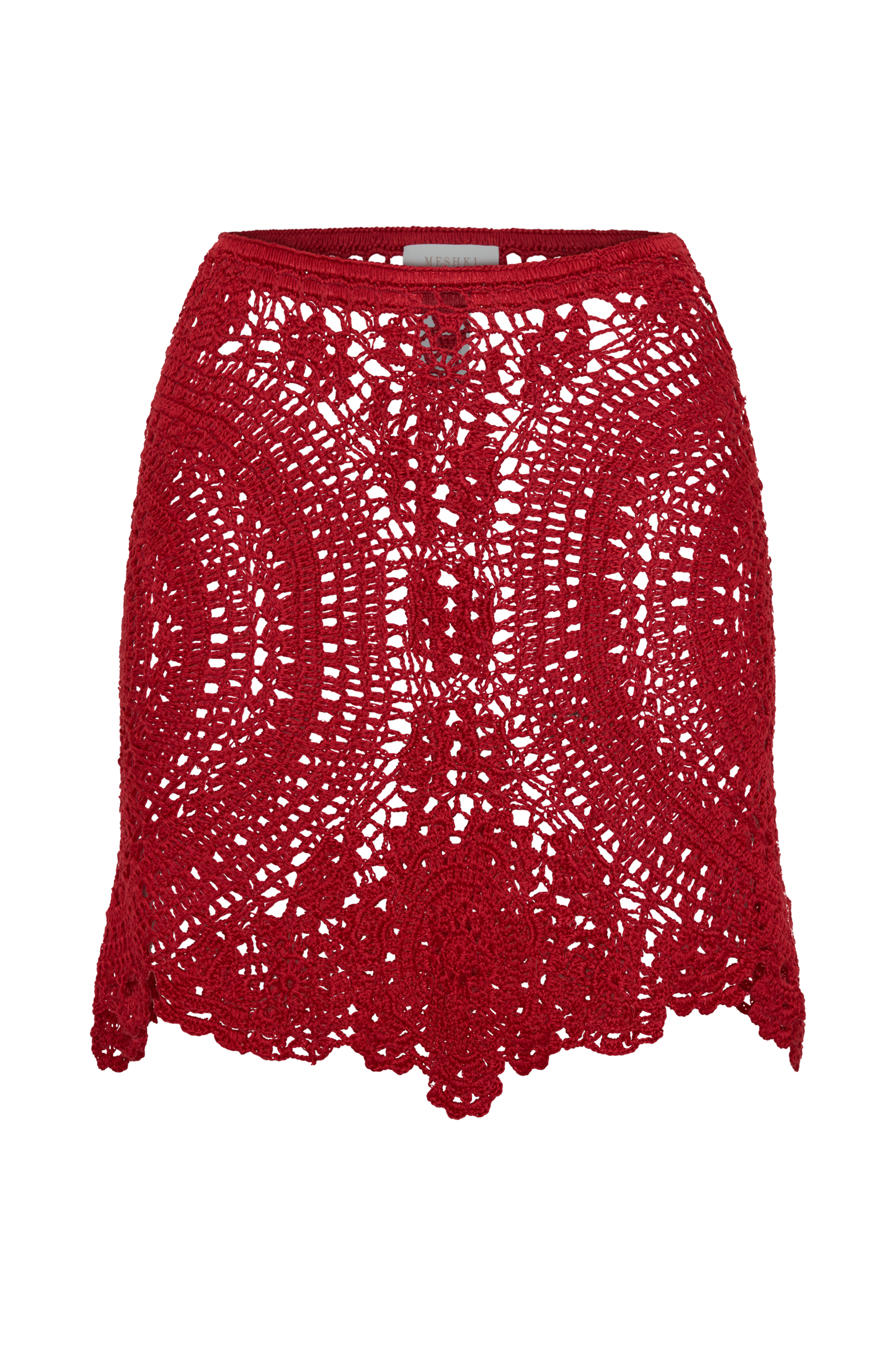 Marvin Crochet Mini Skirt - Red
