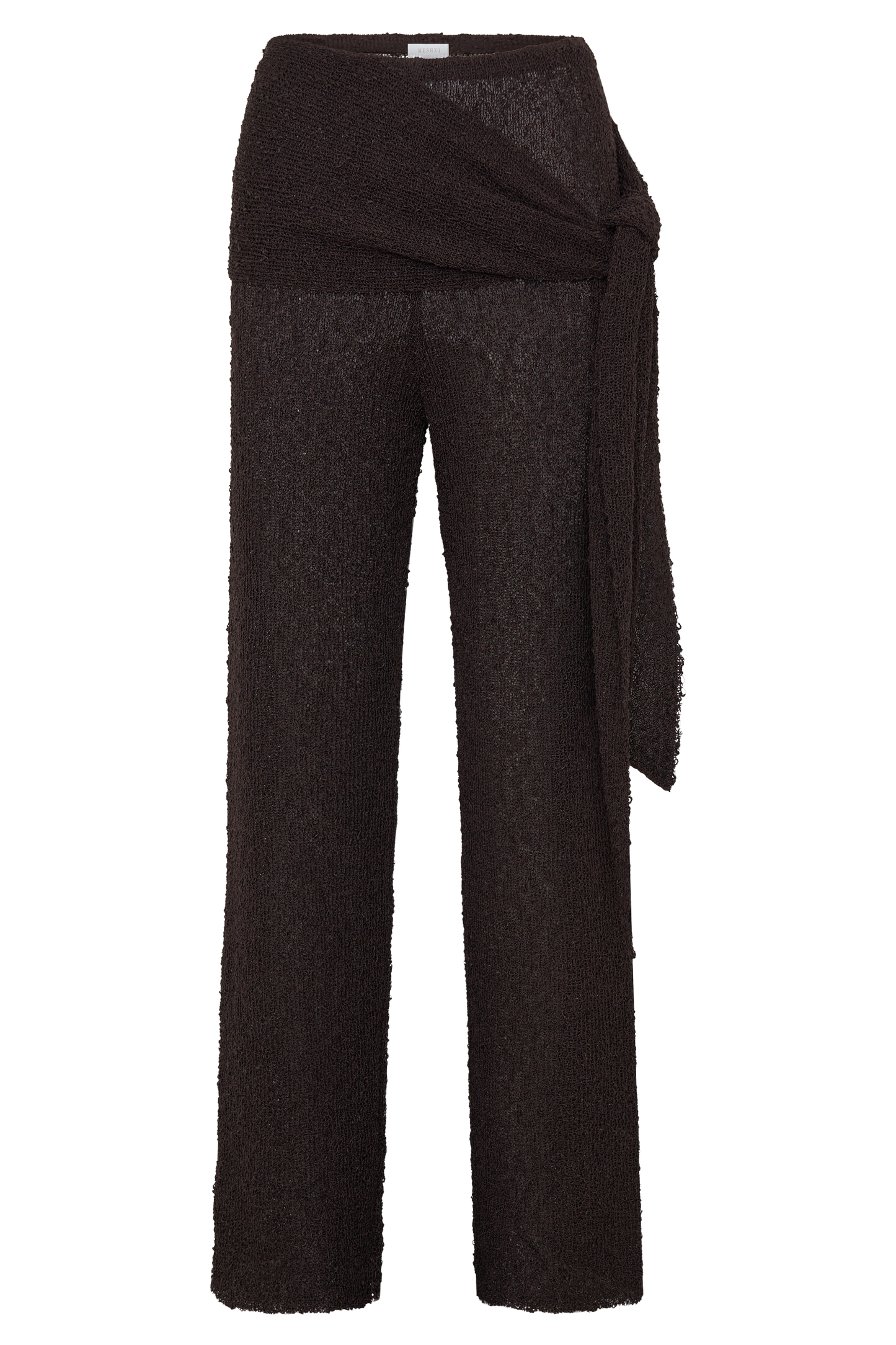 Mattais Boucle Knit Pants - Dark Chocolate
