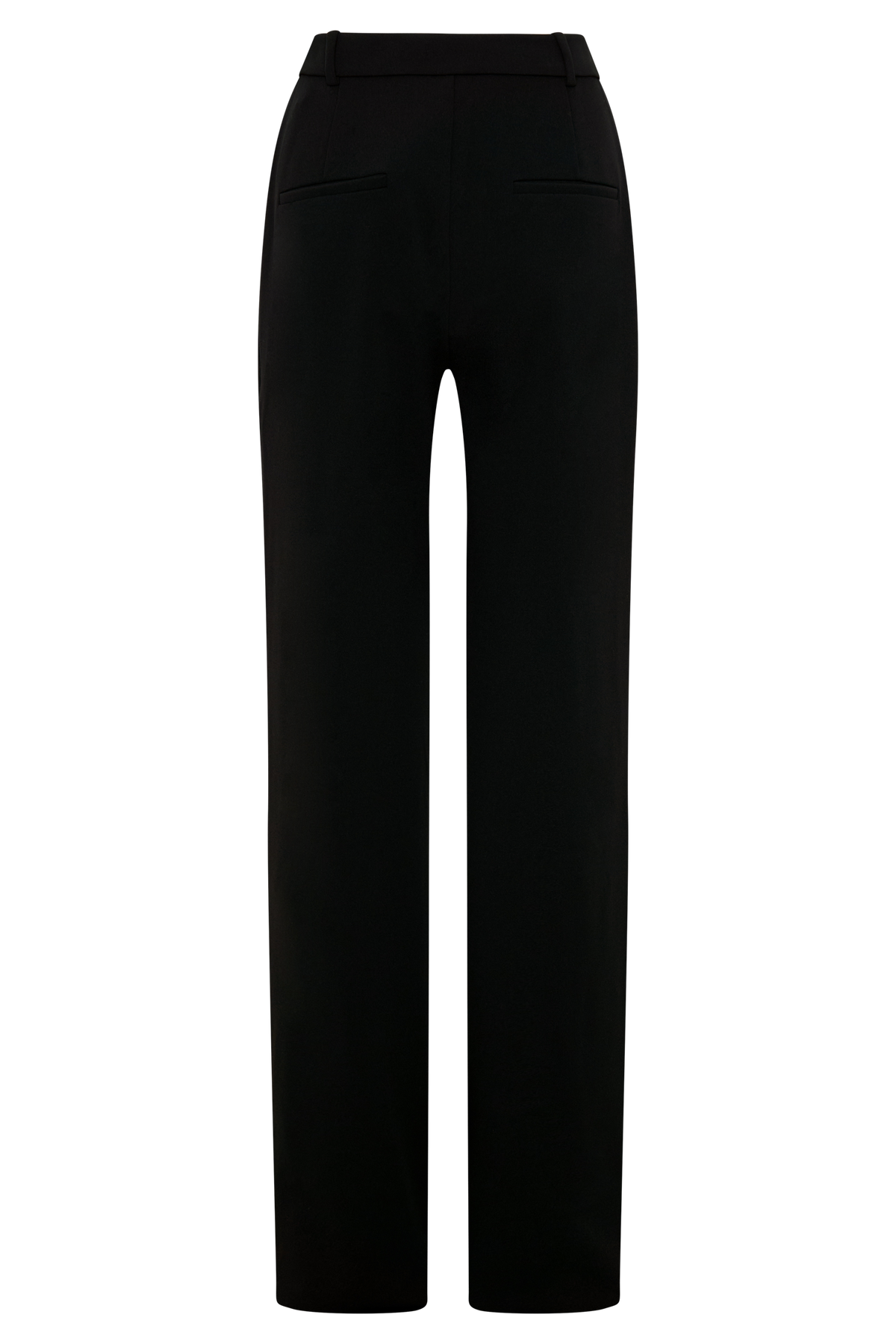 Maude Crepe Straight Leg Pants - Black