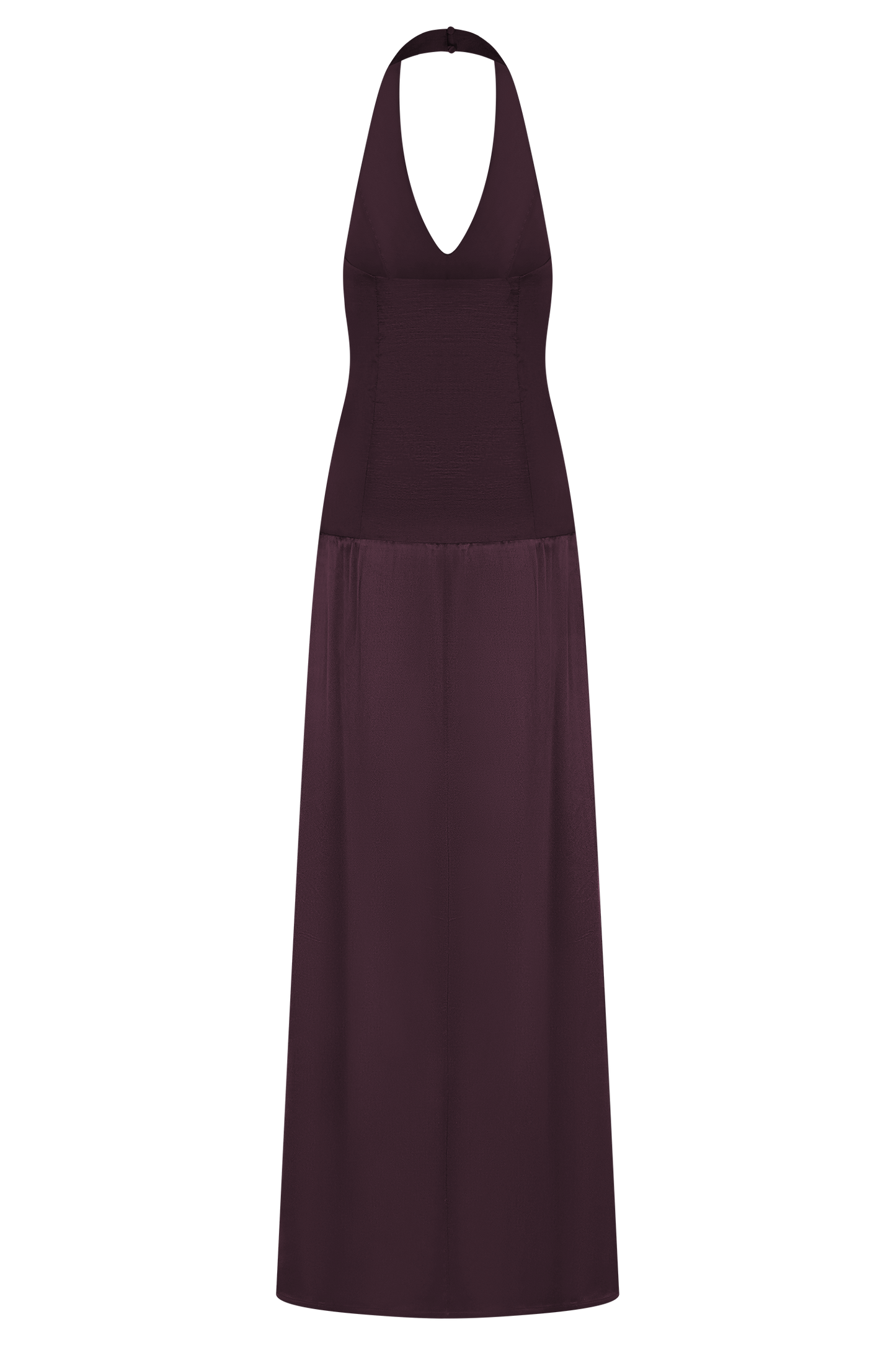 Maura Taffeta And Satin Maxi Dress - Wine