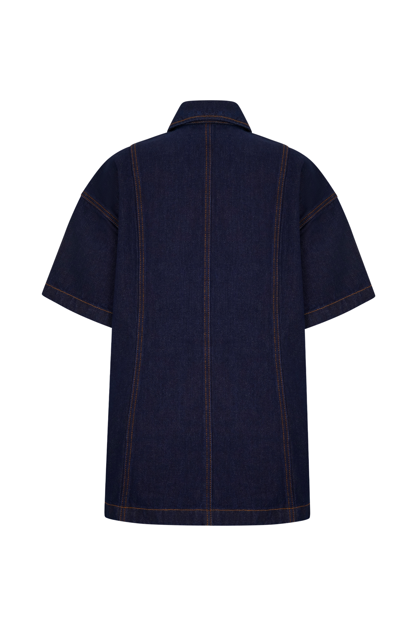 Maya Oversized Denim Shirt - Indigo Blue