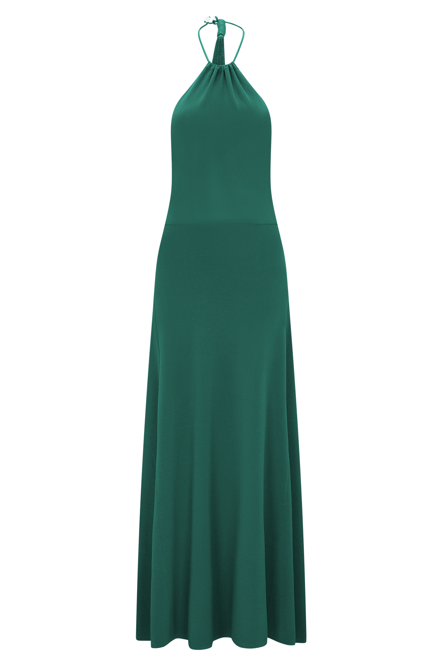 Meg Halter Tassel Maxi Dress - Emerald