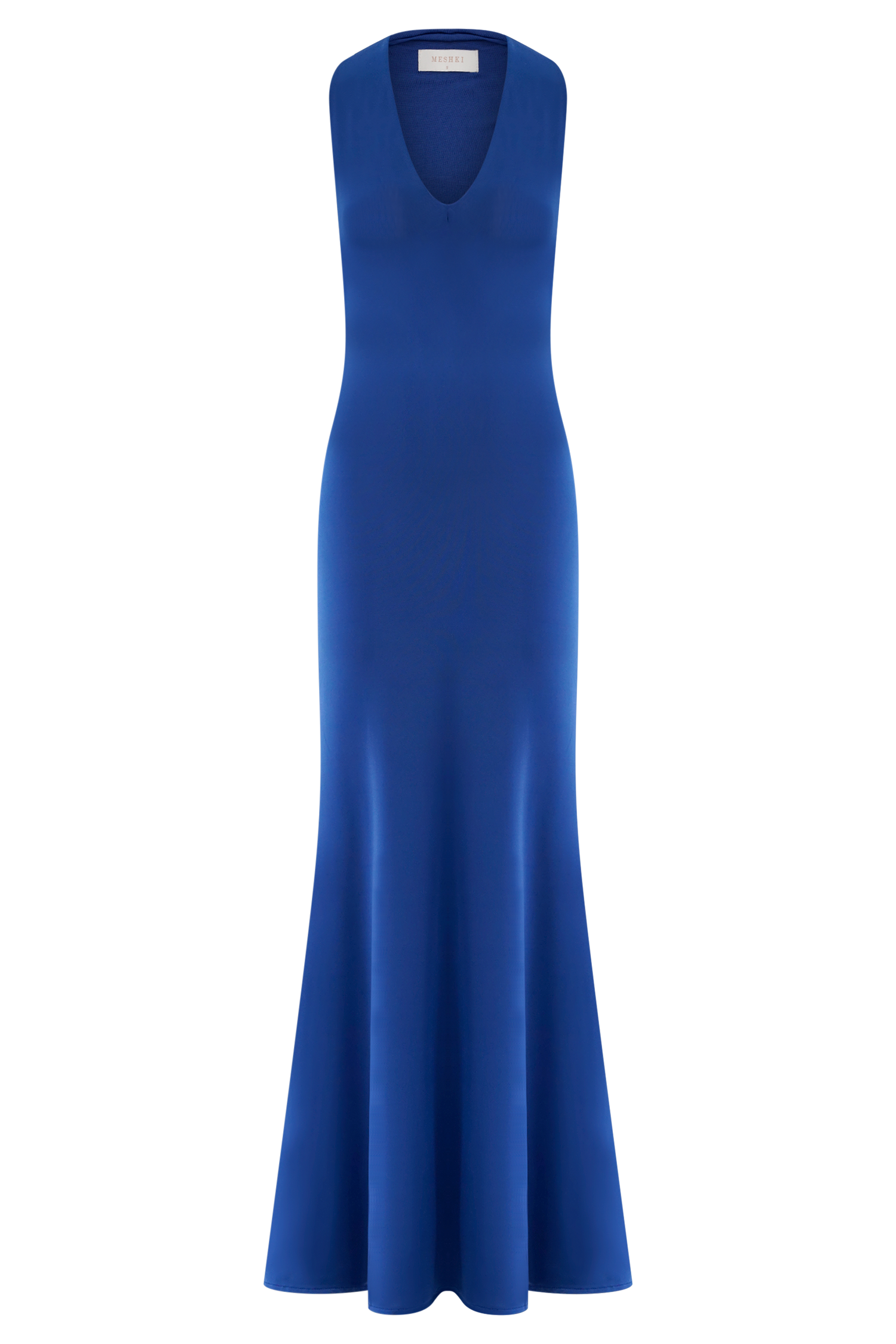Elke Slinky V Neck Maxi Dress - Cobalt #8