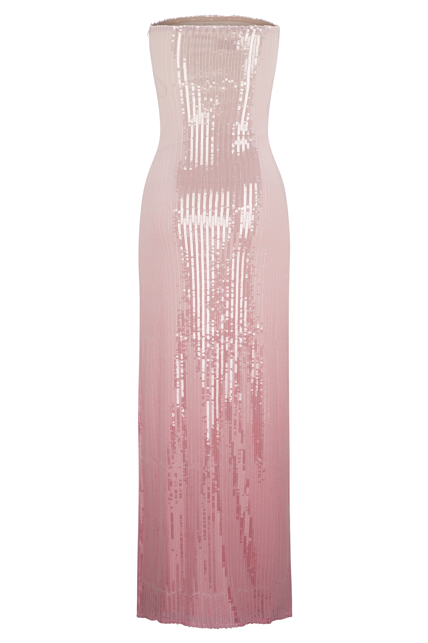 Miranda Strapless Sequin Maxi Dress - Ombre Pink #9