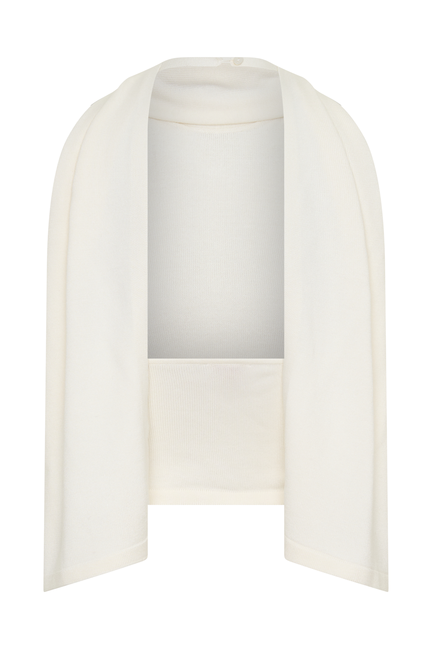Misty Halter Backless Knit Top - Ivory