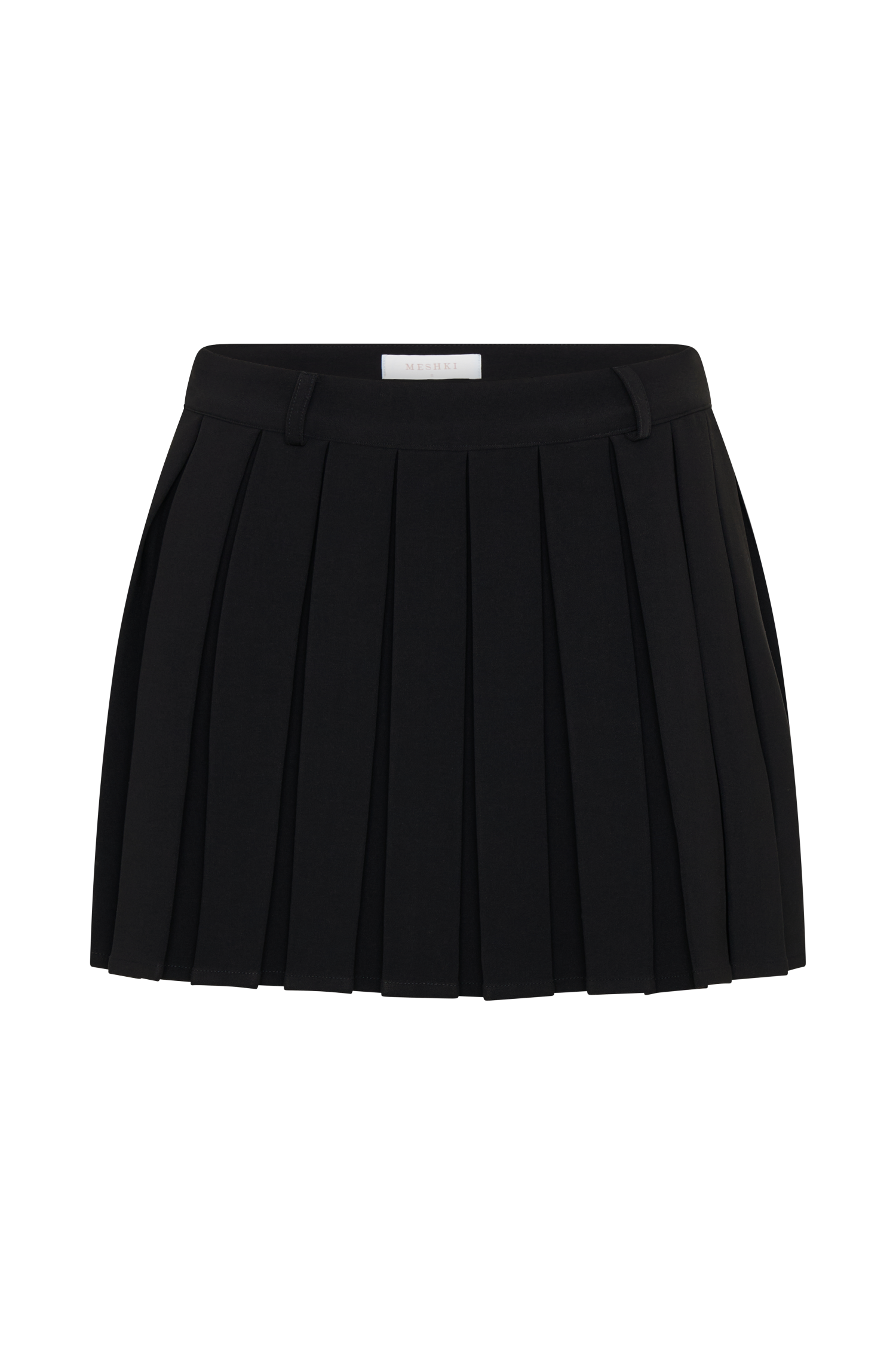 Mura Pleated Mini Skirt - Black #14