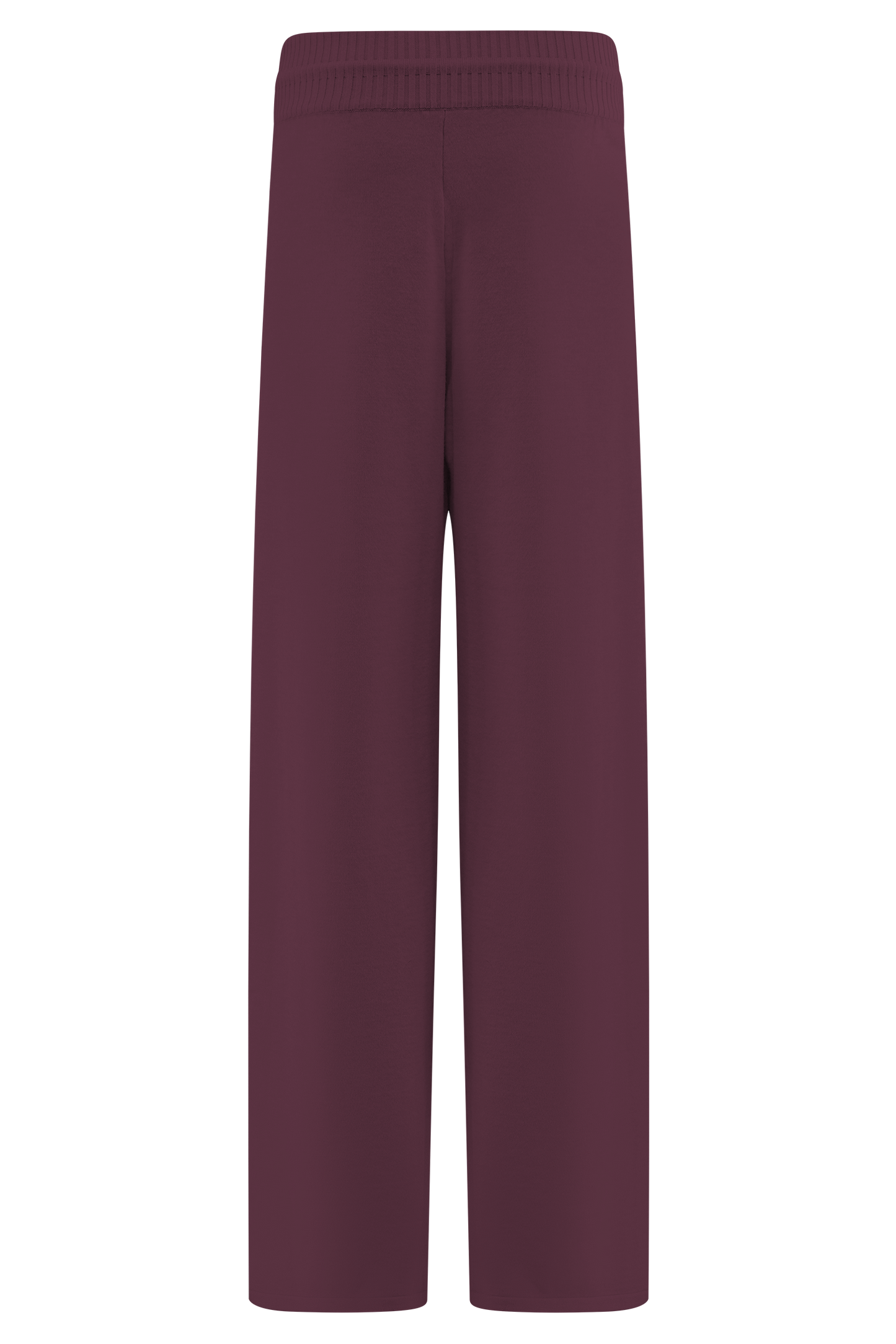 Natalya Knit Wide Leg Pants - Merlot