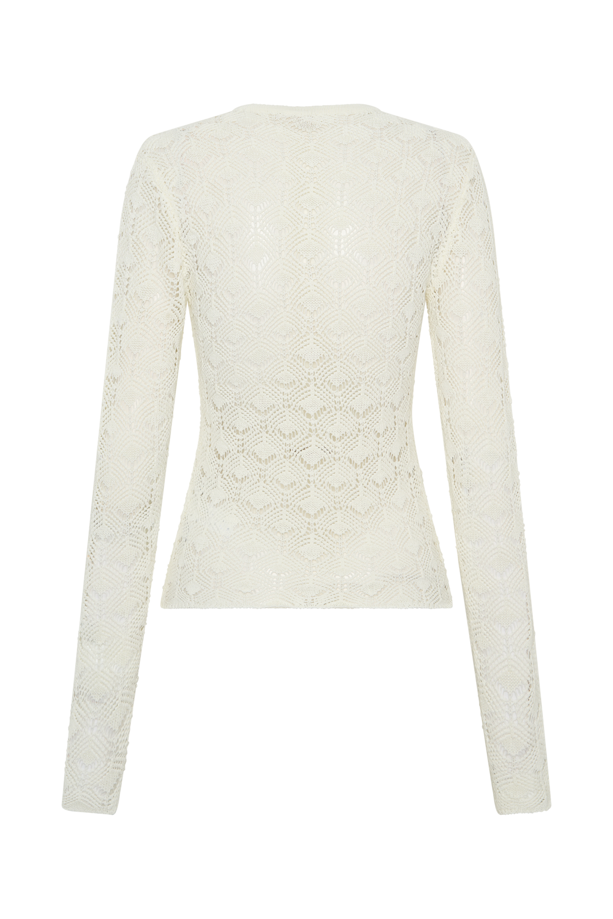 Nikiki Crochet Knit Cardigan - Ivory