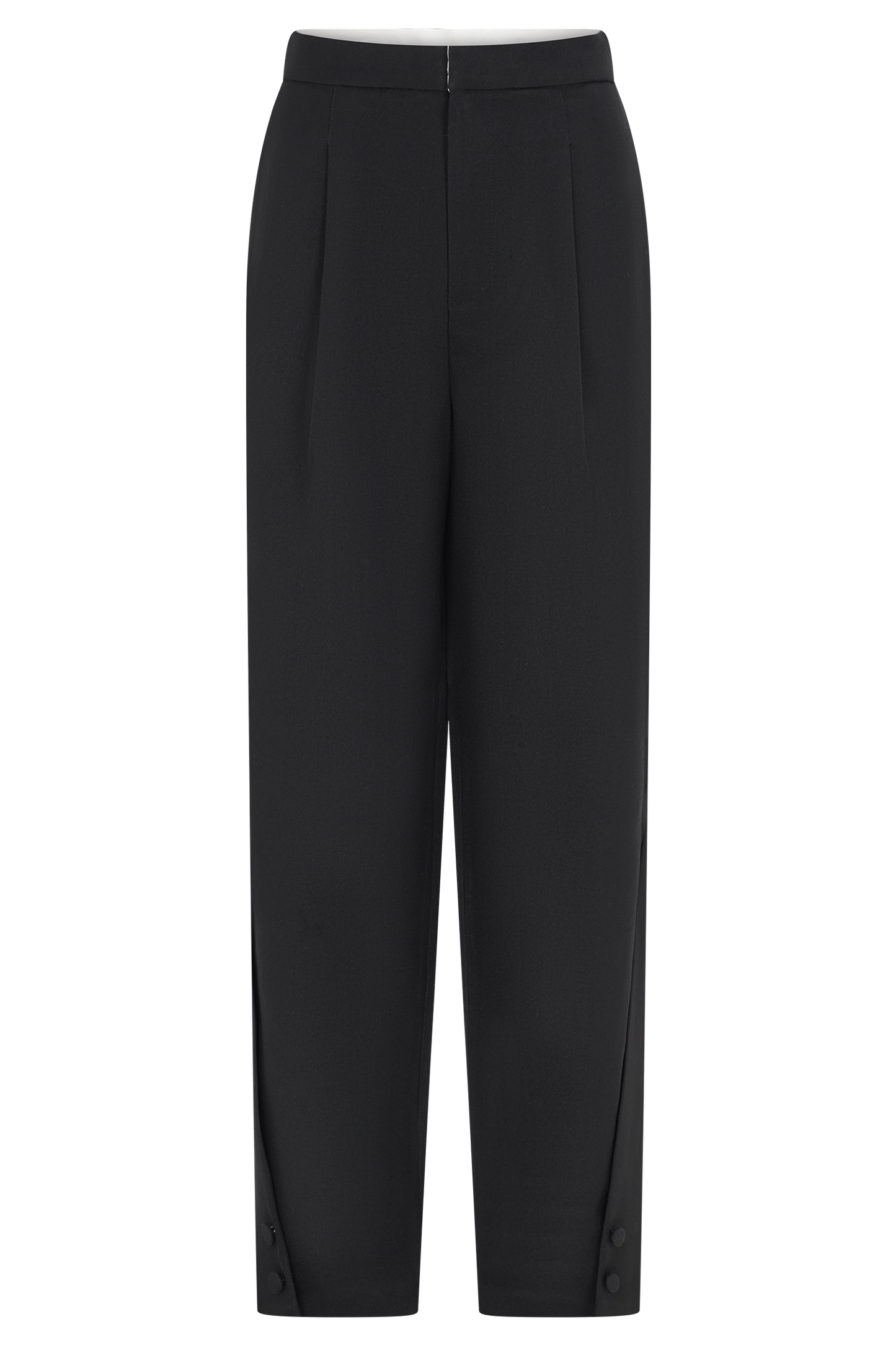 Olie Barrel Leg Suiting Pants - Black