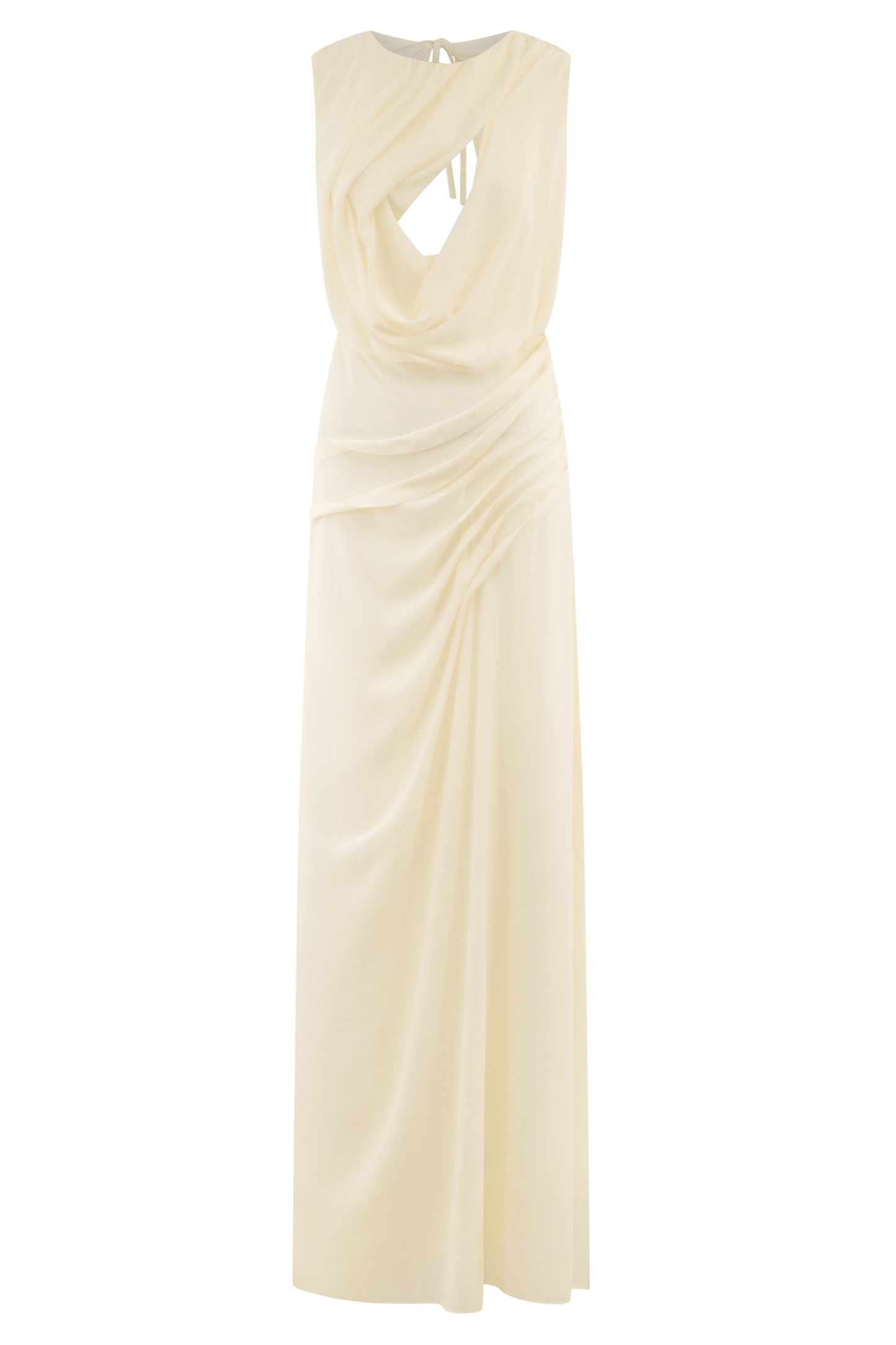 Oria Chiffon Maxi Dress - Ivory