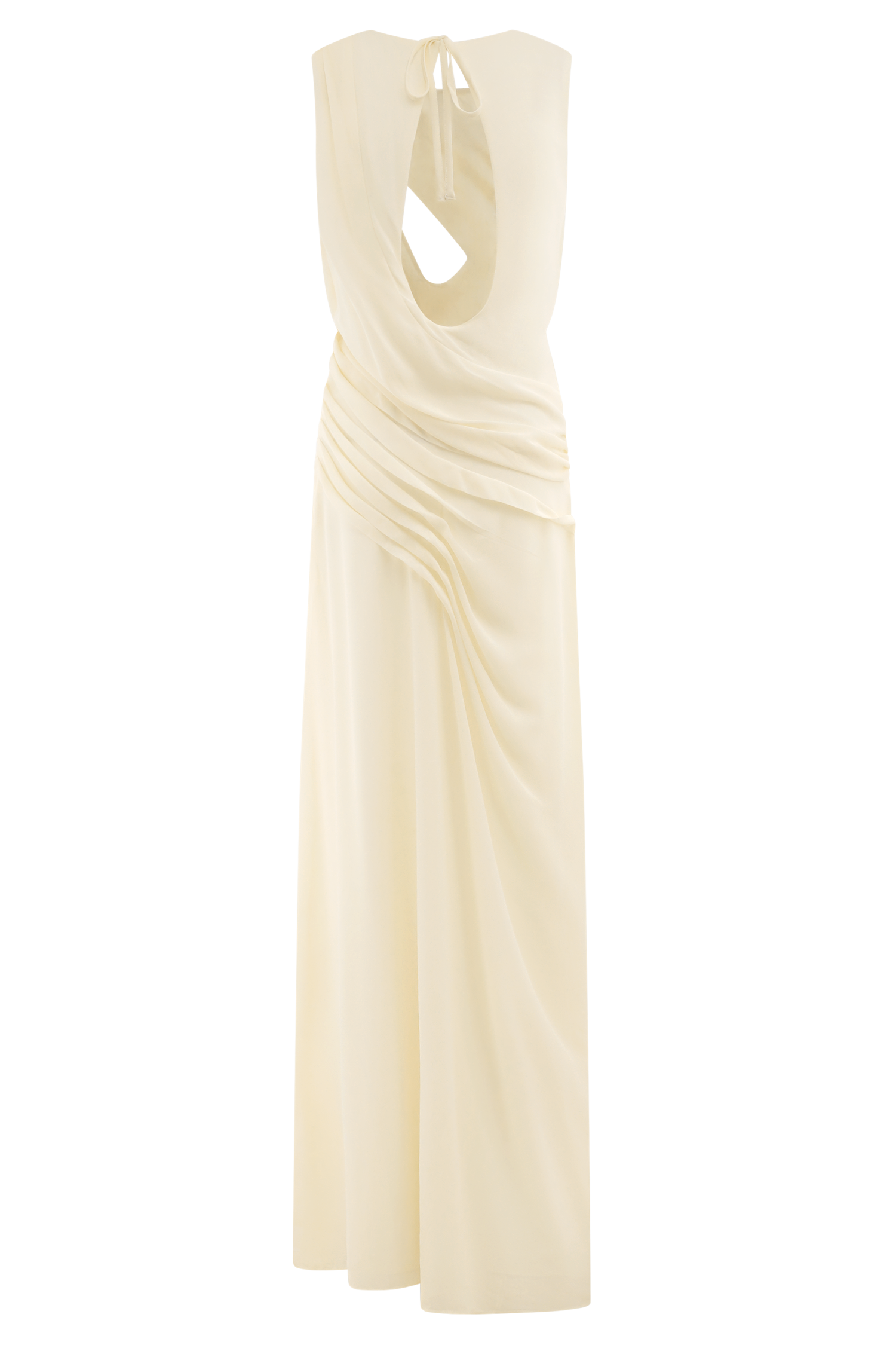 Oria Chiffon Maxi Dress - Ivory #6